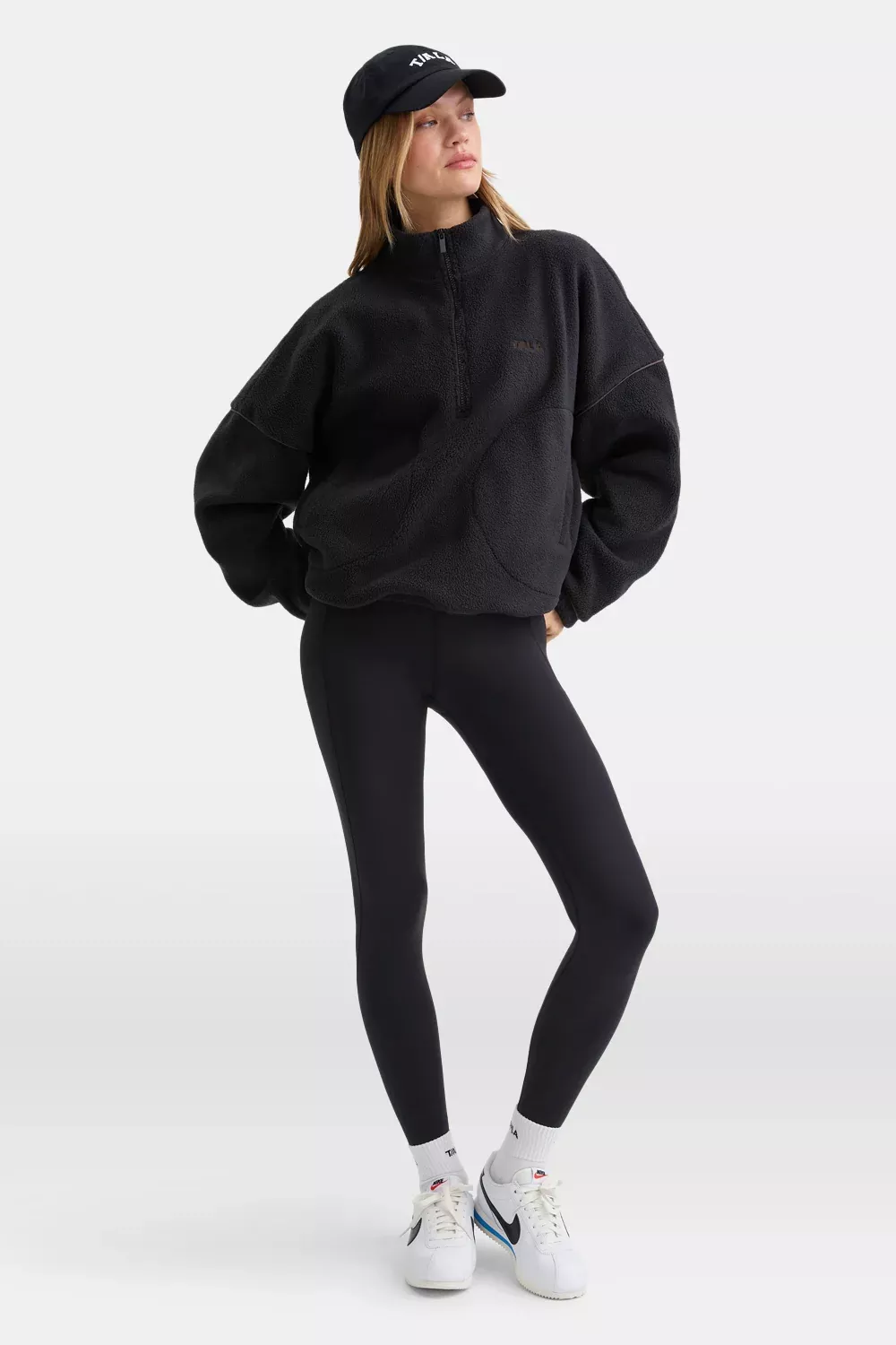1/4 Zip Fleece Jacket - Black