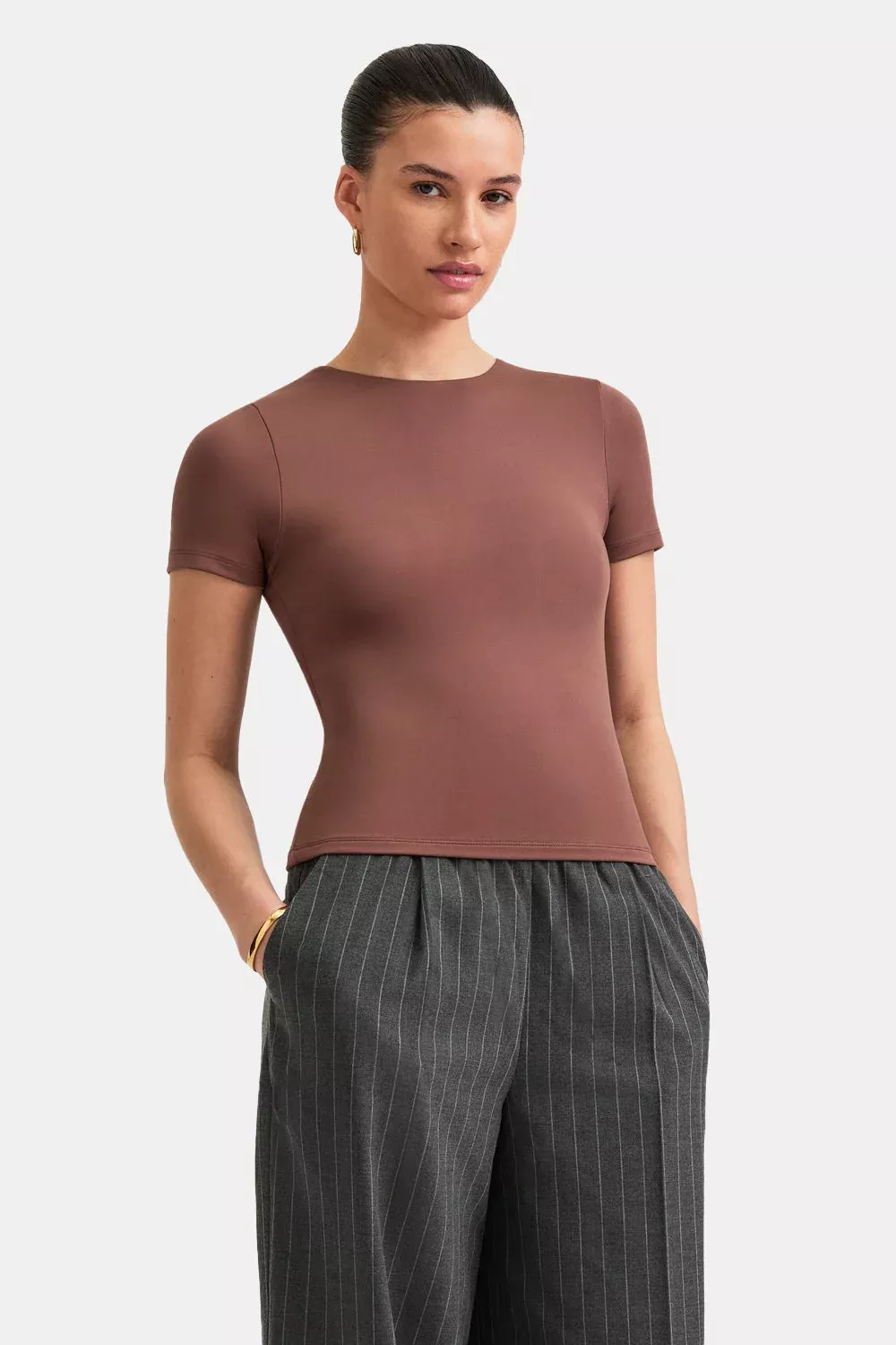 365 Crew Neck Short Sleeve T-Shirt - Clay