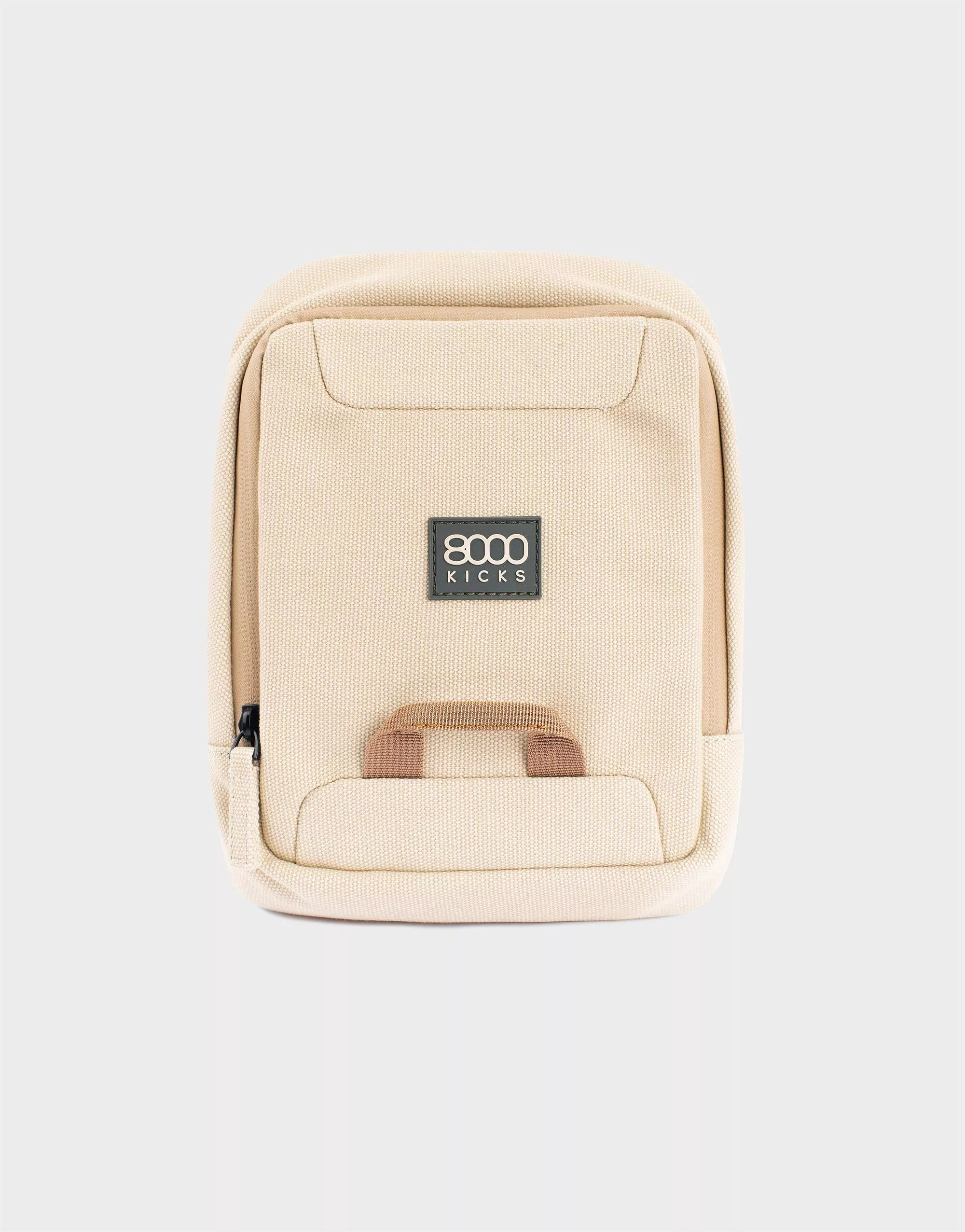 8000kicks Bag Front/ Shoulder Beige & Green