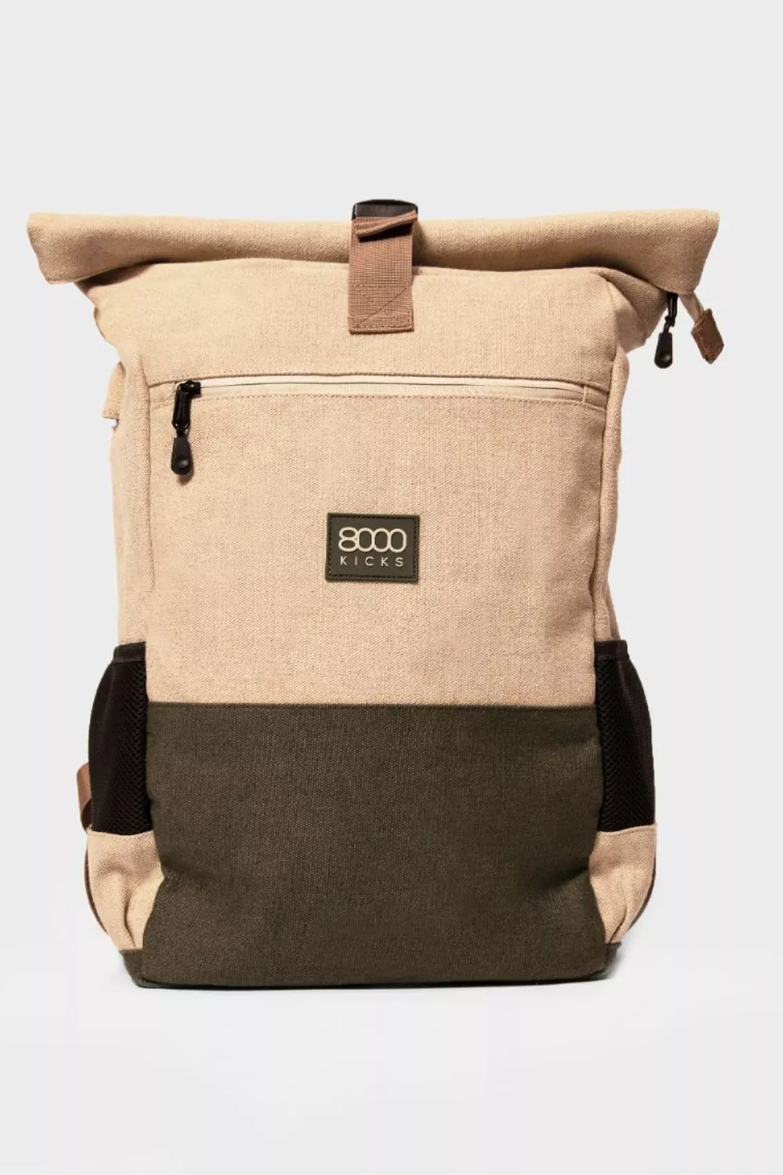 8000kicks EU Backpacks The Everyday Wateproof Hemp Beige And Green