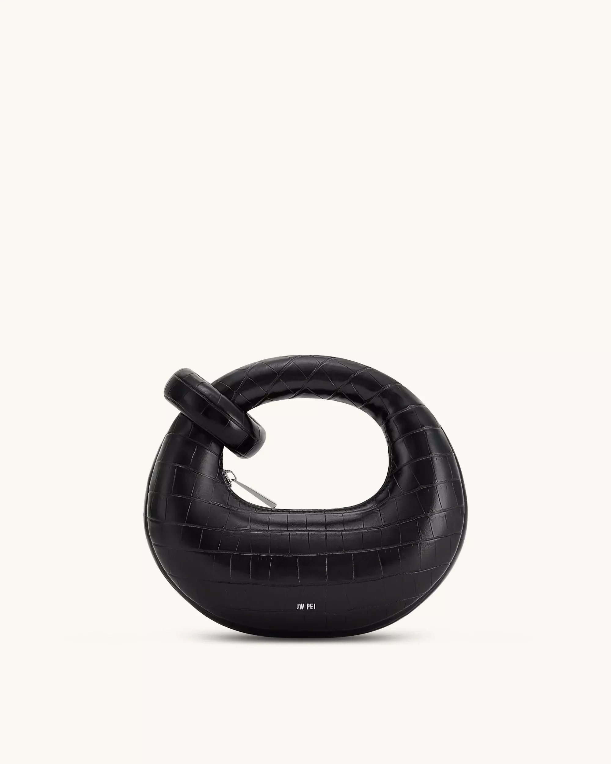 Abacus Mini Top Handle Bag - Black Croc