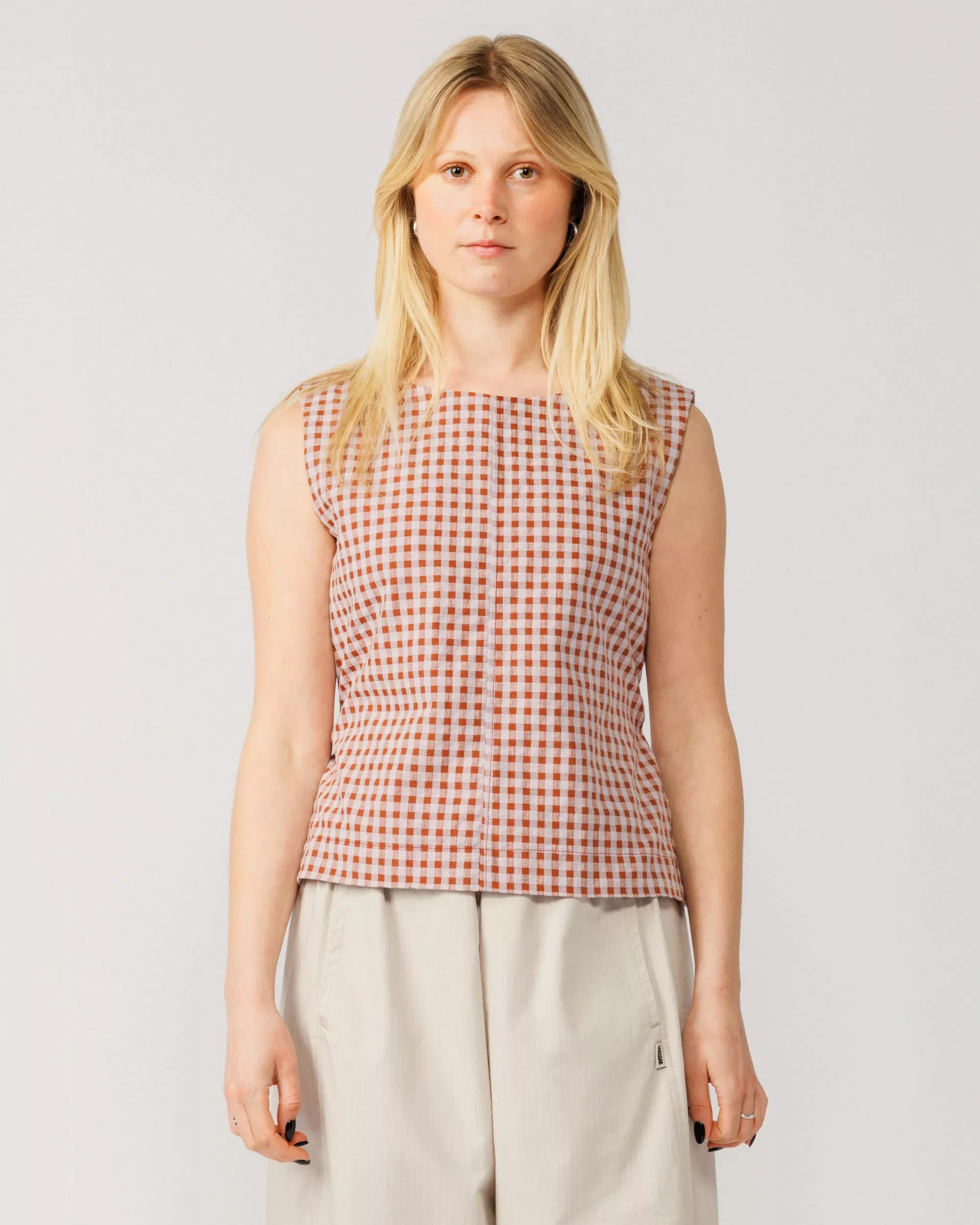 Aimee Top V2 - Red Check
