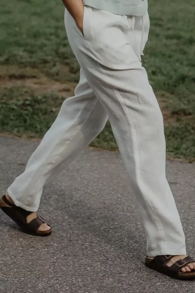 AmourLinen Pants Malmo White