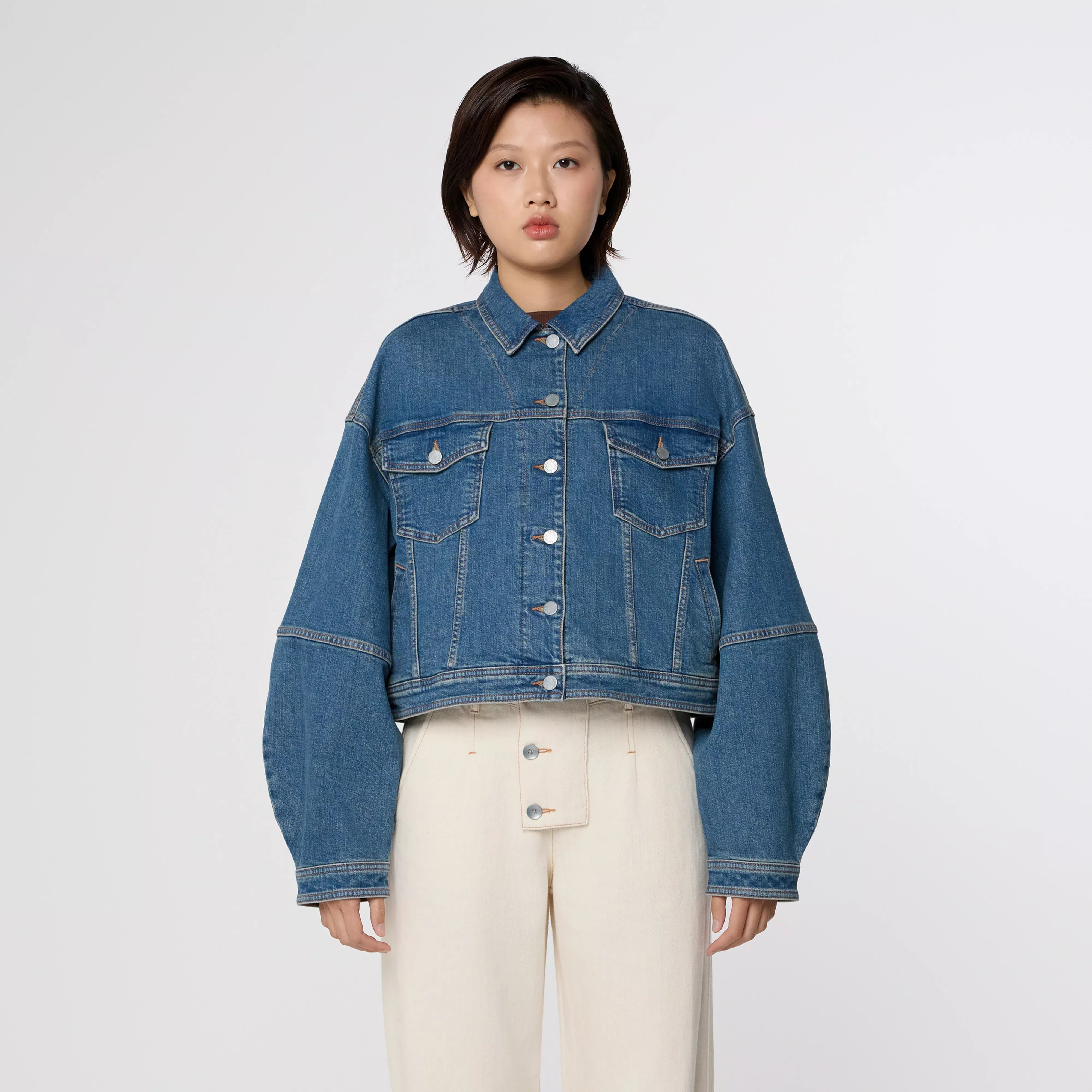 ANNIK ICON Minimal Stretch - Jacket - Vintage Blue