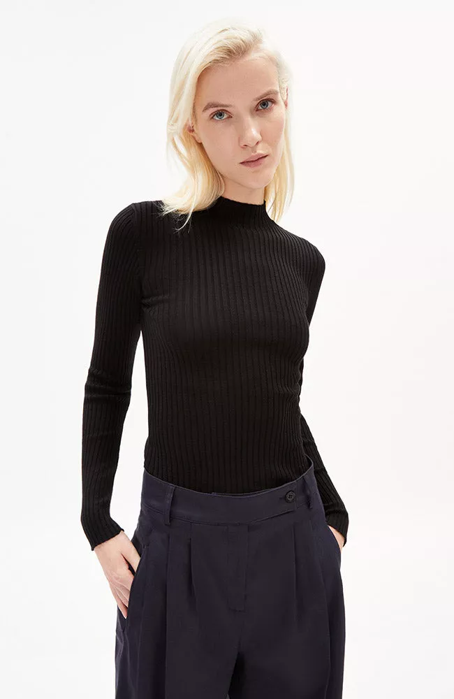 ARMEDANGELS Ribbed Sweater Alaania Black