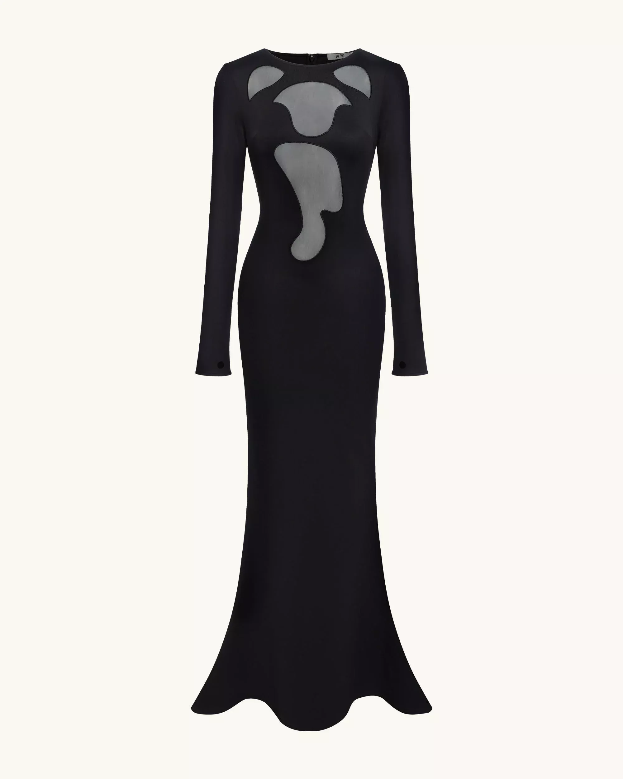 Ava Cutout Bodycon Gown - Black