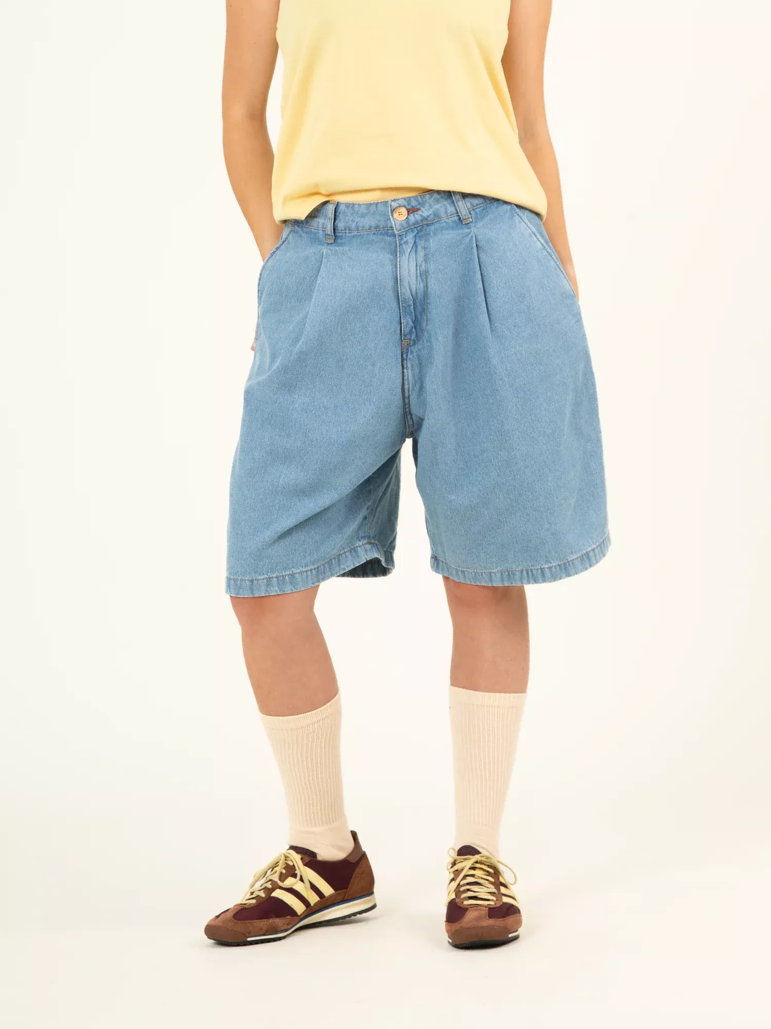 Bermudas Vaqueras De Mujer Sabine Light Blue