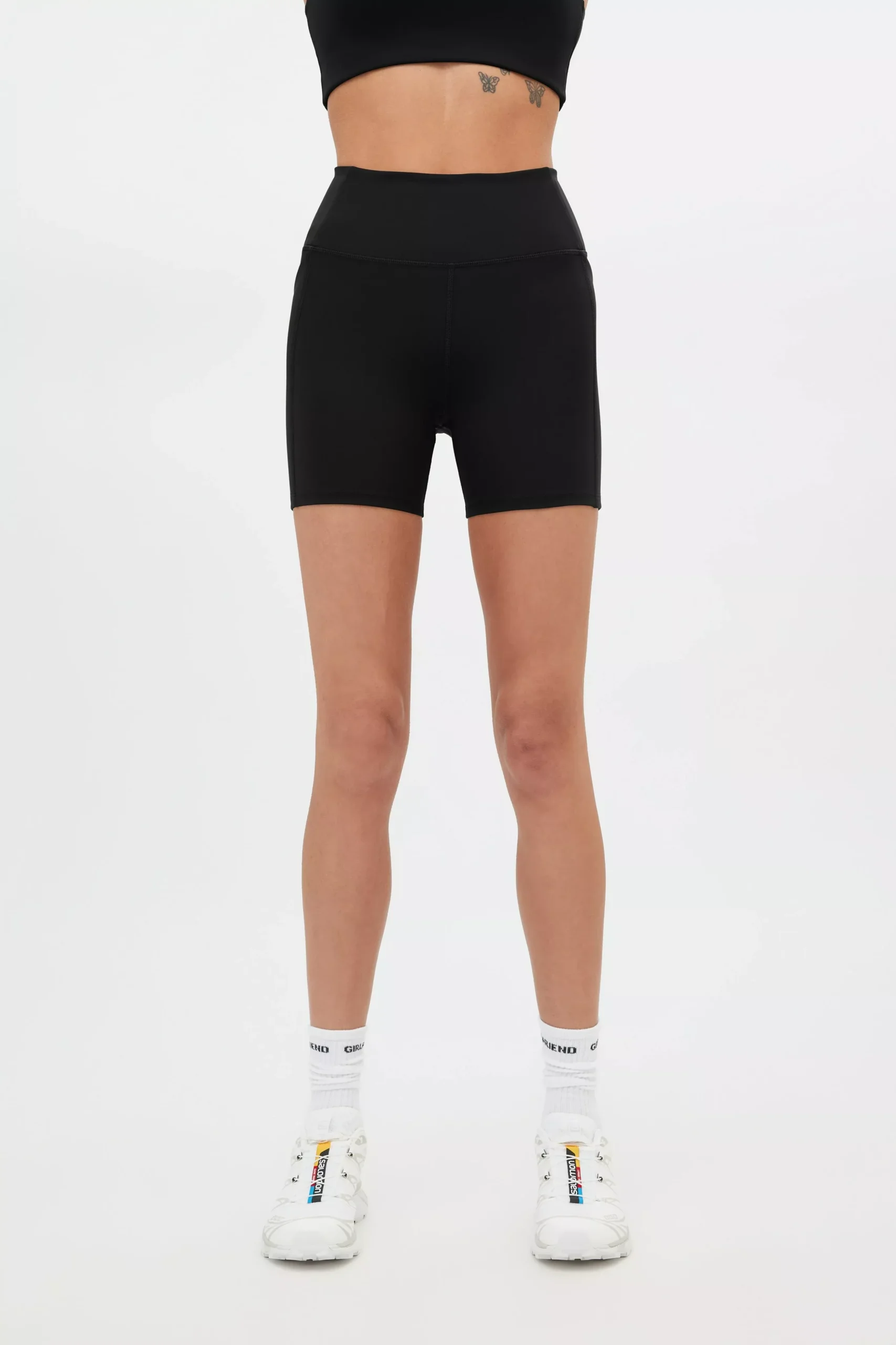 Black Compressive Pocket Run Short