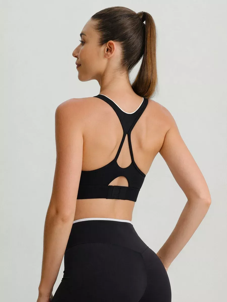 Black I-Back Sports Bra - Light Support