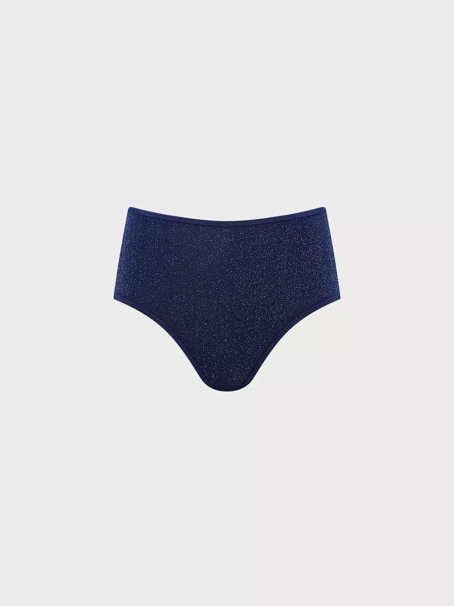Blue Lurex High Waisted Surf bottom