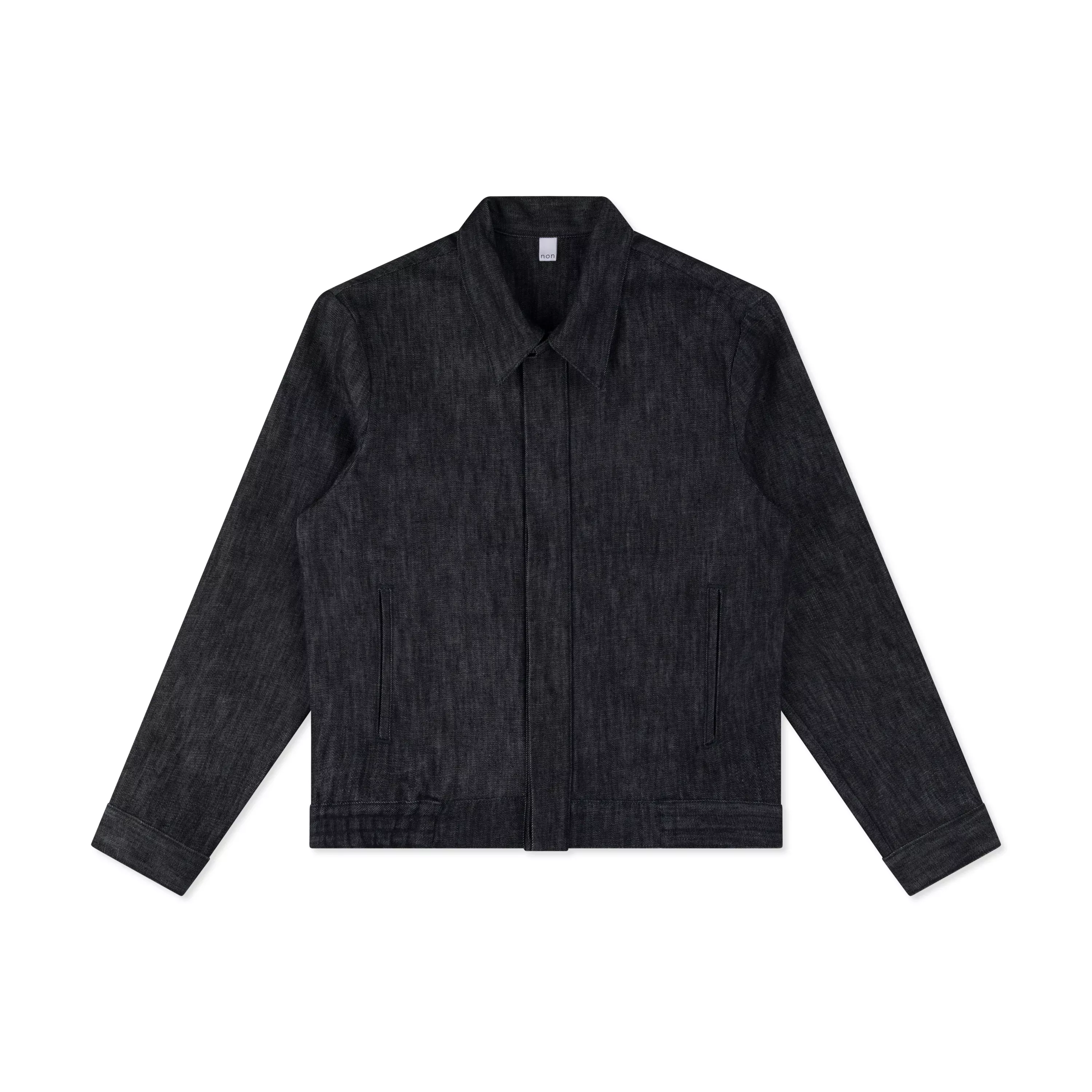 bomber jacket _ raw indigo selvedge denim