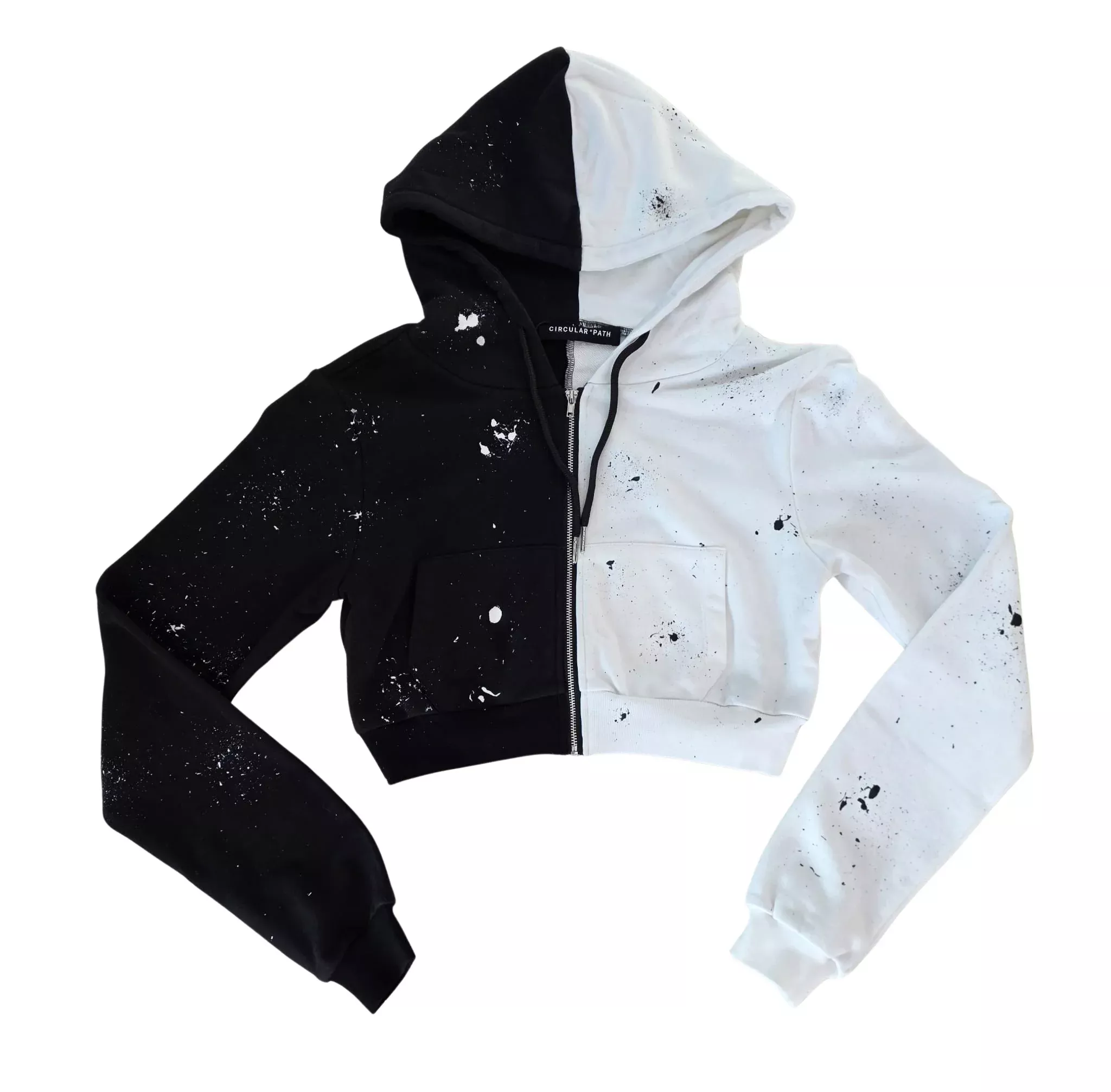 C I R C U L A RP A T H X A M A N D A M U R R A Y Two Toned Crop Hoodie