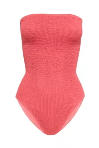 CALAMOON Swimsuit Bandeau Coral