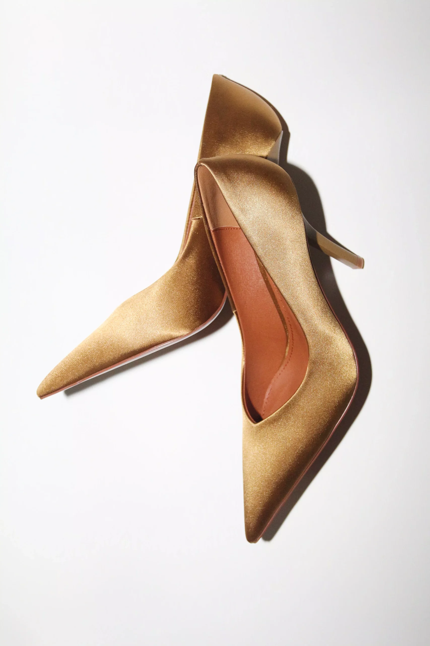Chloe Olive Satin Pumps 110 mm