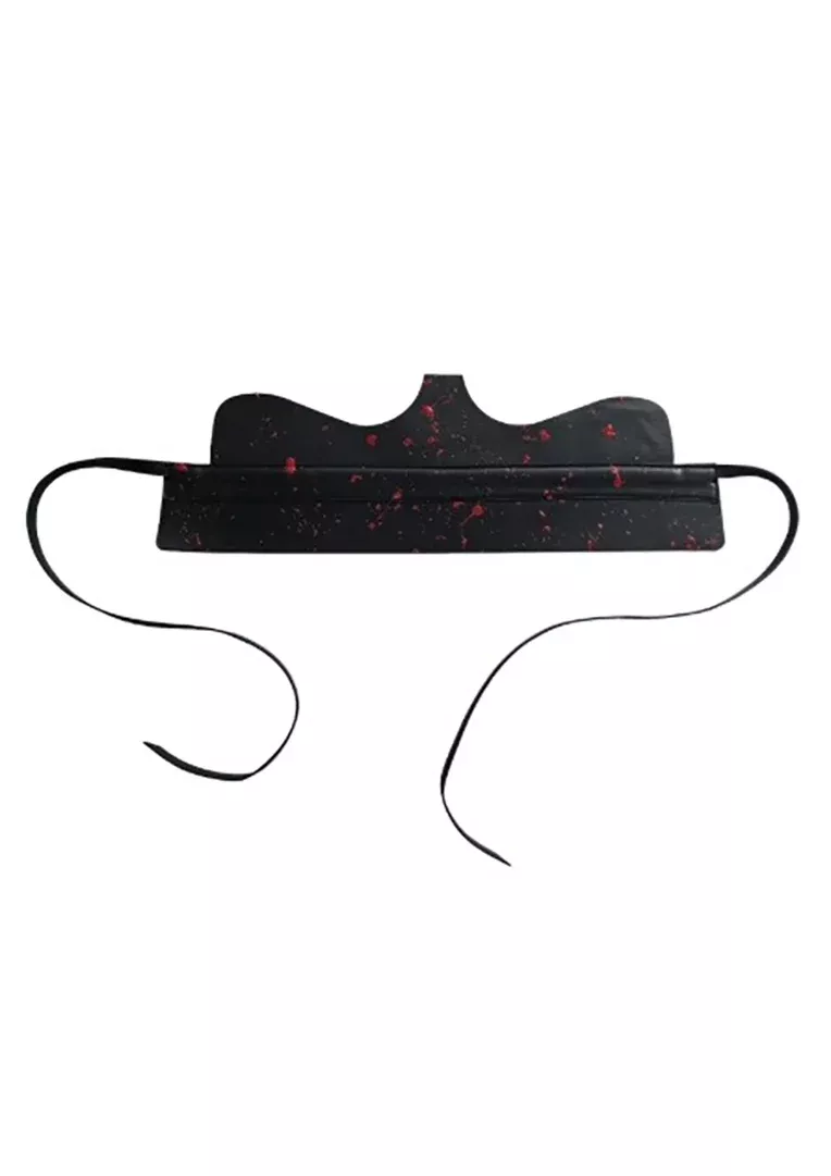 CIRCULAR PATH X AMANDA MURRAY Reversible Cut Out Corset Belt Black Red Yellow