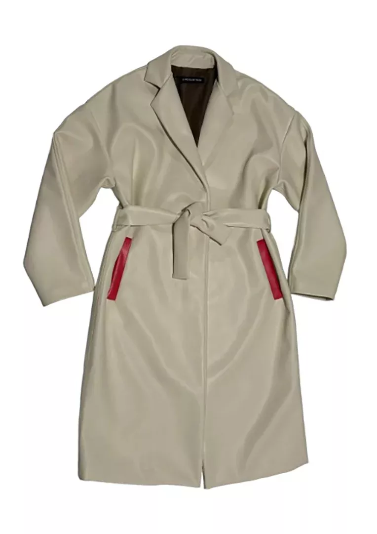 CIRCULAR PATH X WREN + GLORY Vegan Leather Coat