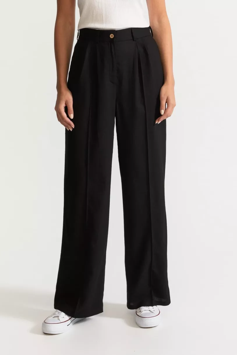 De IONESCU Pants Figa Linen Black