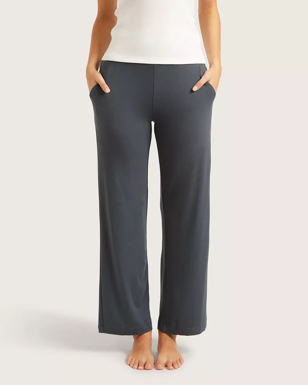 Downtime Wide Leg Lounge Pants - Storm