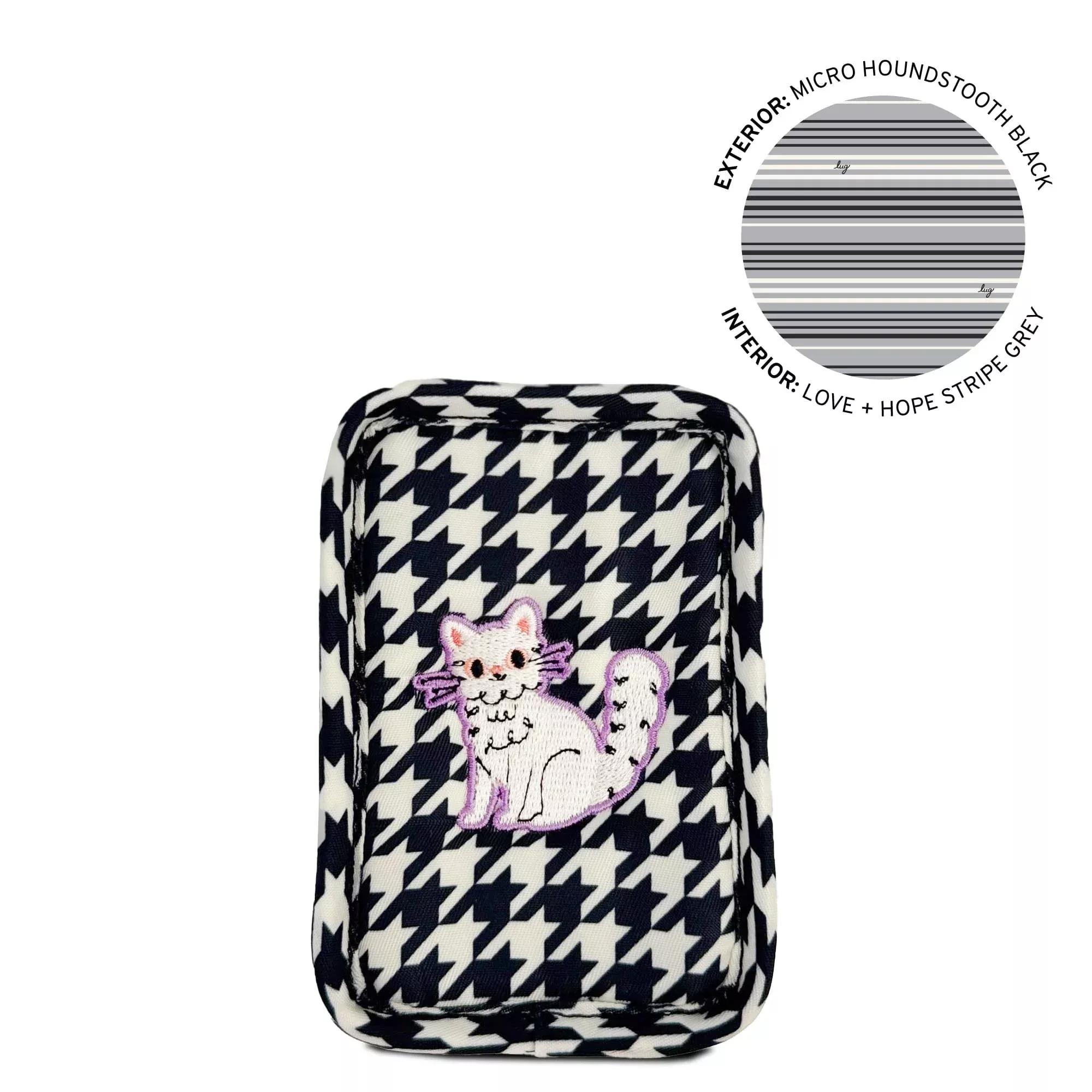 Embroidered Drizzle Zip Storage Pouch