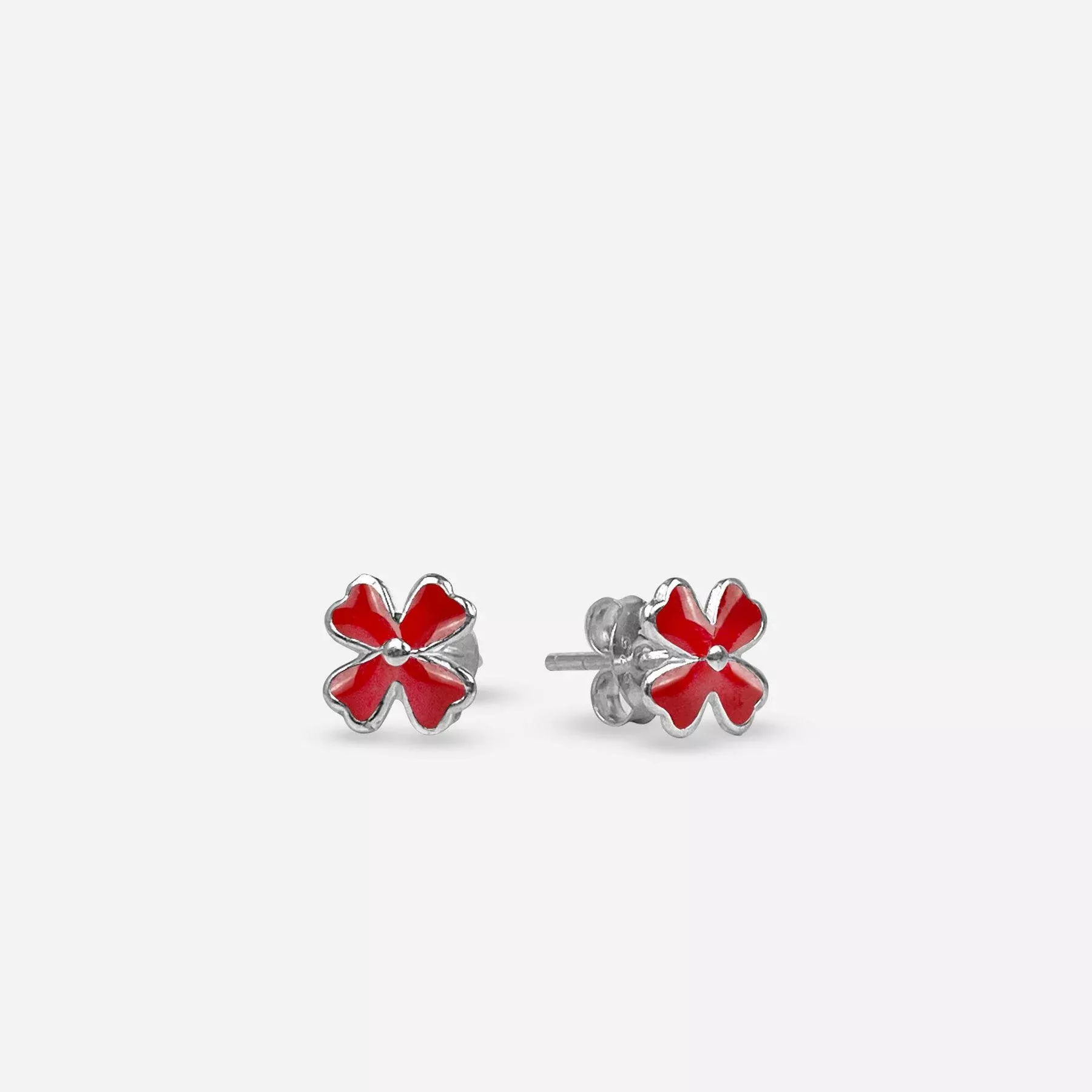 Four Leaf Clover Stud Earrings