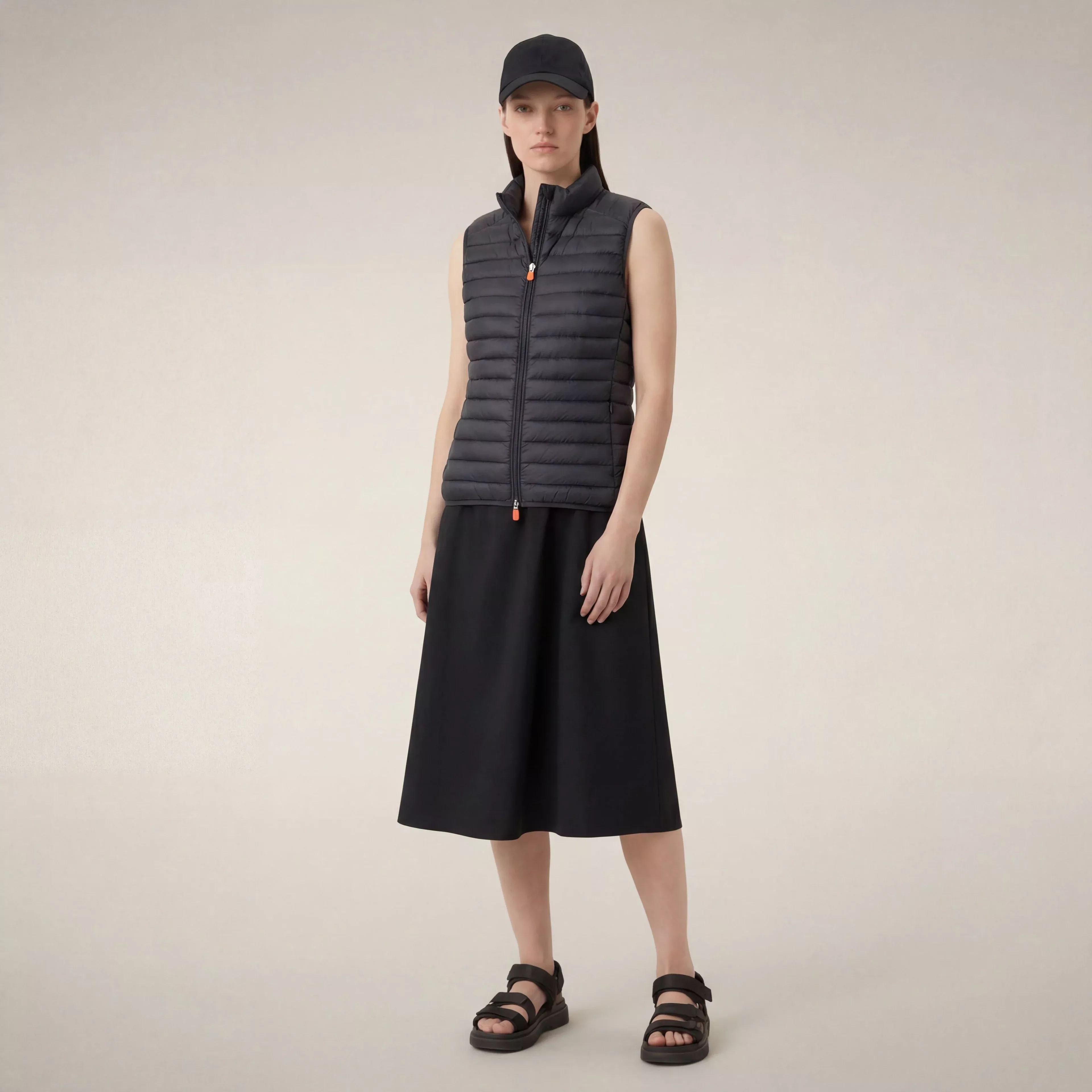 Gilet imbottito donna Charlotte grigio tempesta