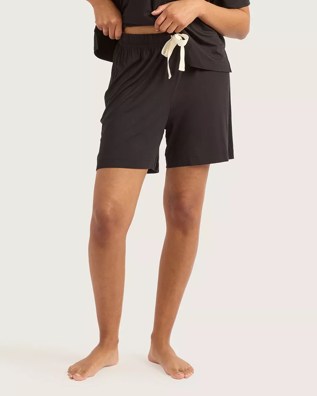 Goodnight Long Sleep Shorts - Black