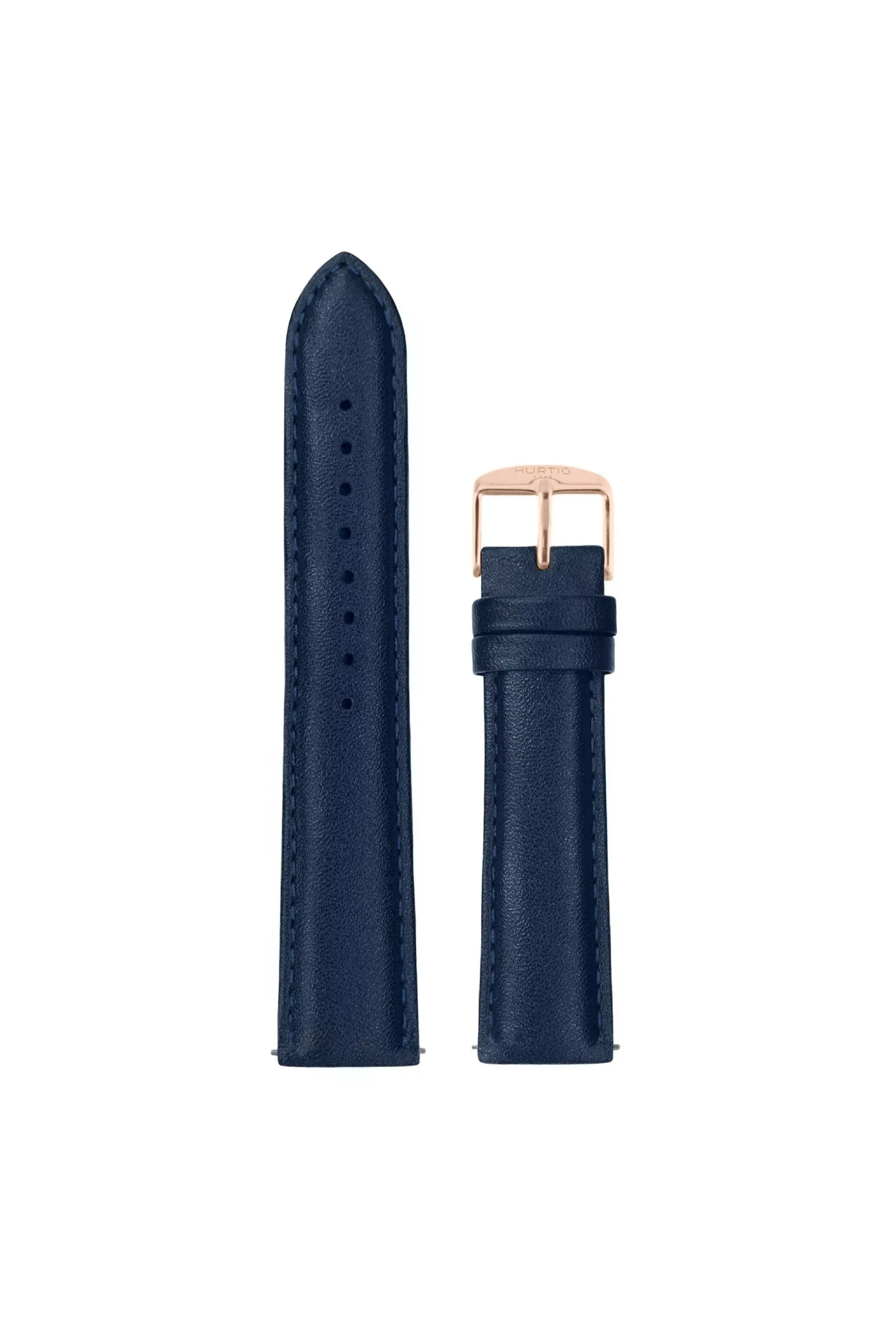 Hurtig Lane Watch Strap Dark Blue And Rose Gold