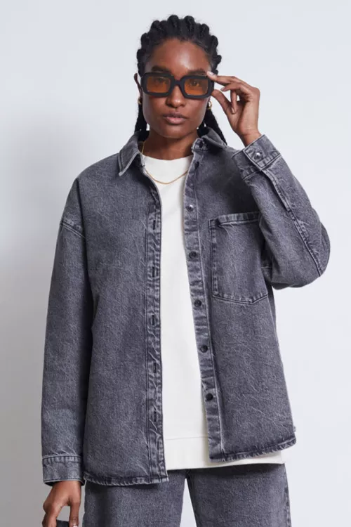 JAN 'N JUNE Shirt Denim Solace Light Grey