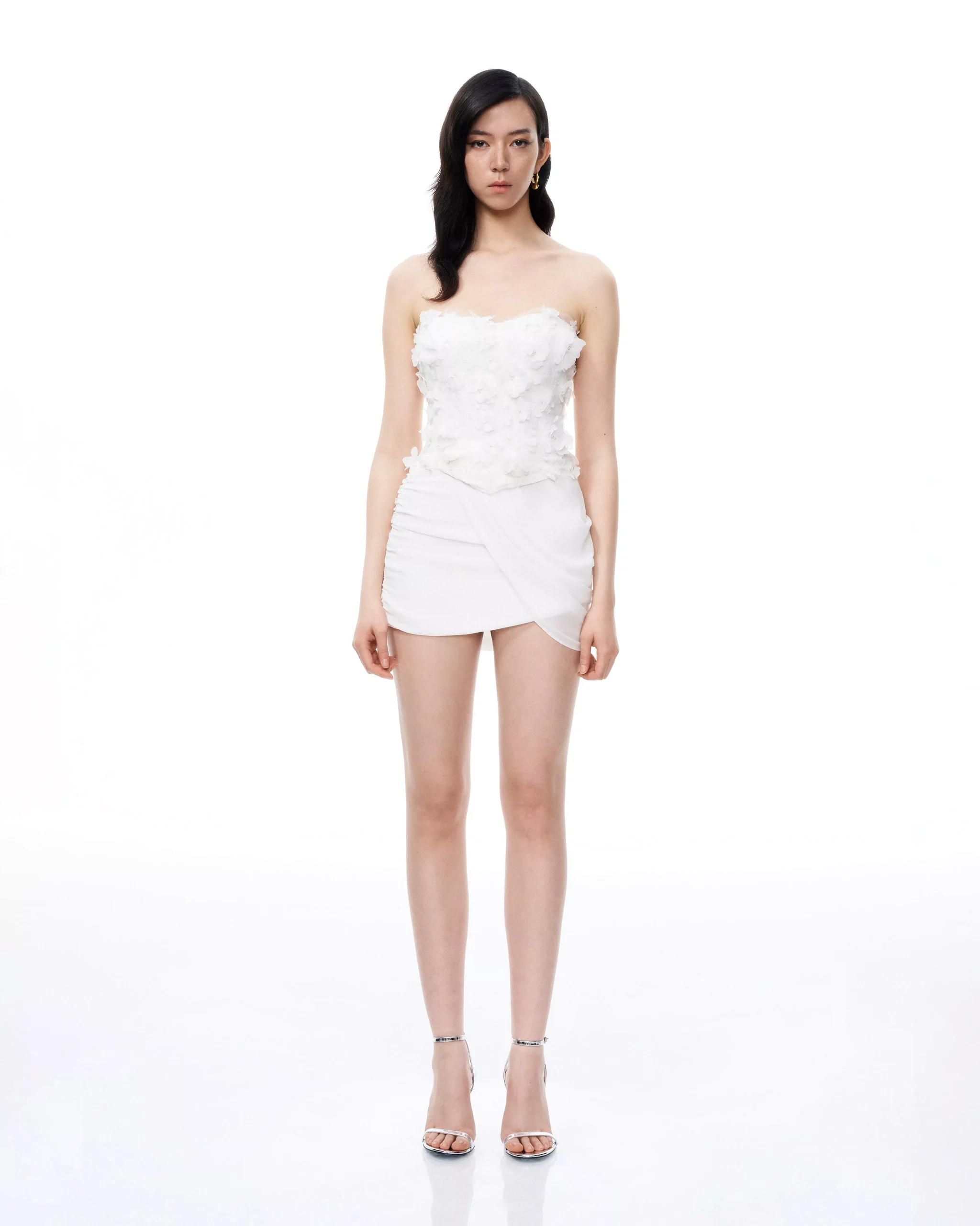 Juniper 3D Floral Mini Suits - White