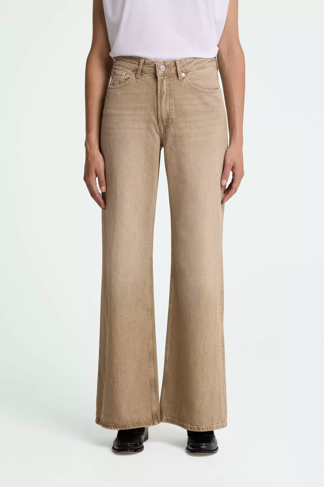 Kings of Indigo Jeans Flare Jane Dark Beige