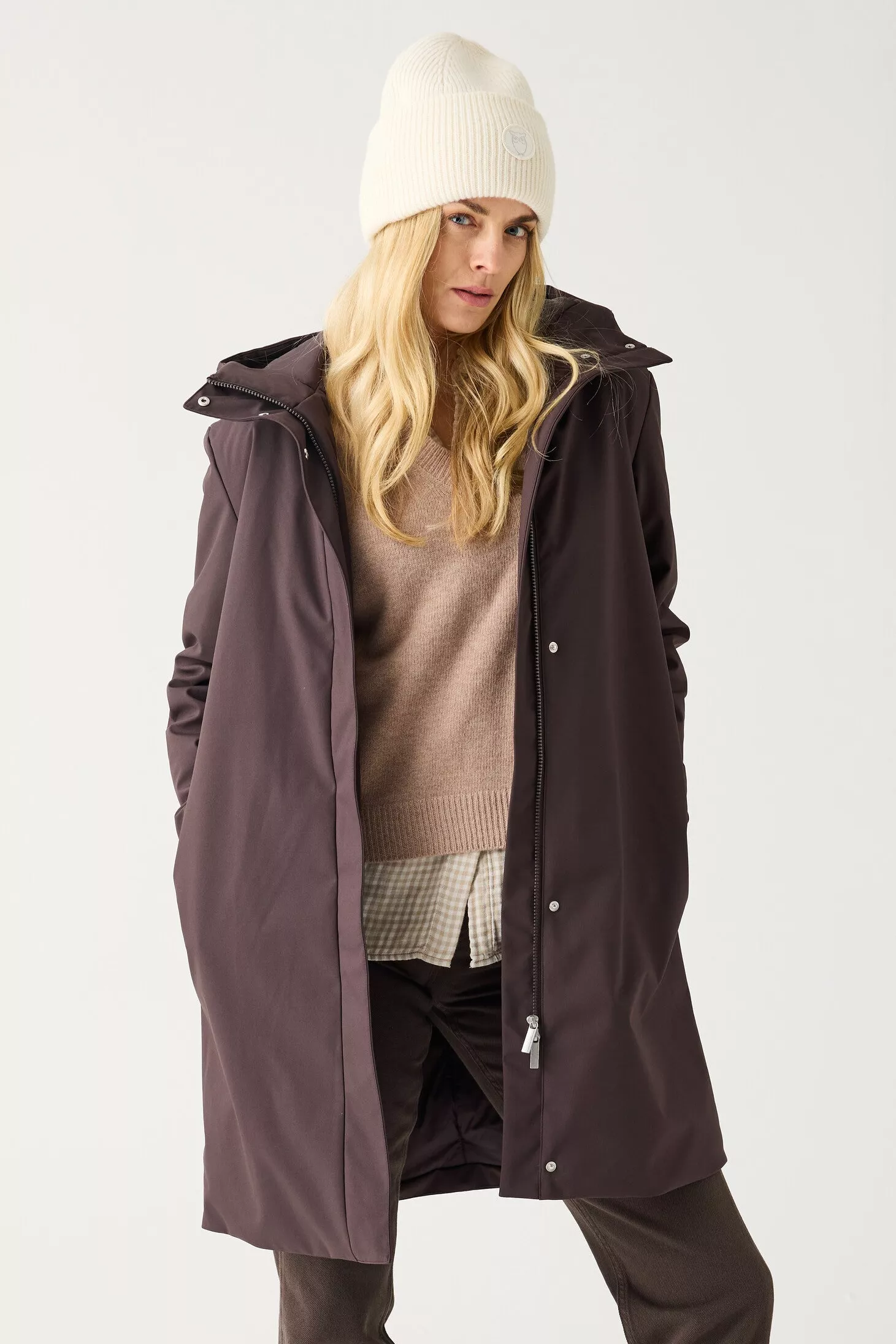 KnowledgeCotton Apparel Jacket Soft Shell Chocolate Torte