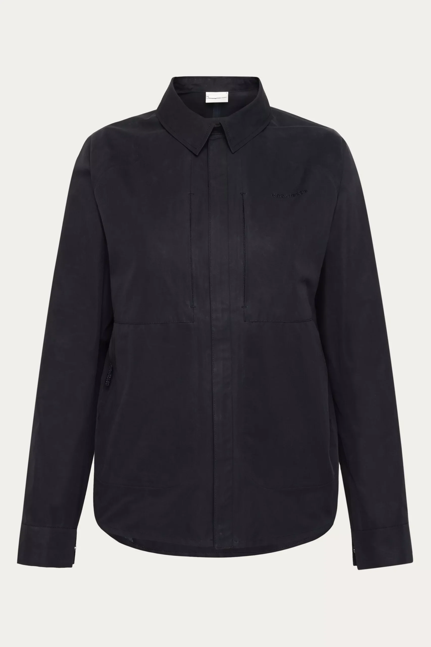KnowledgeCotton Apparel Jacket Women Vent Canvas 200 Black Jet