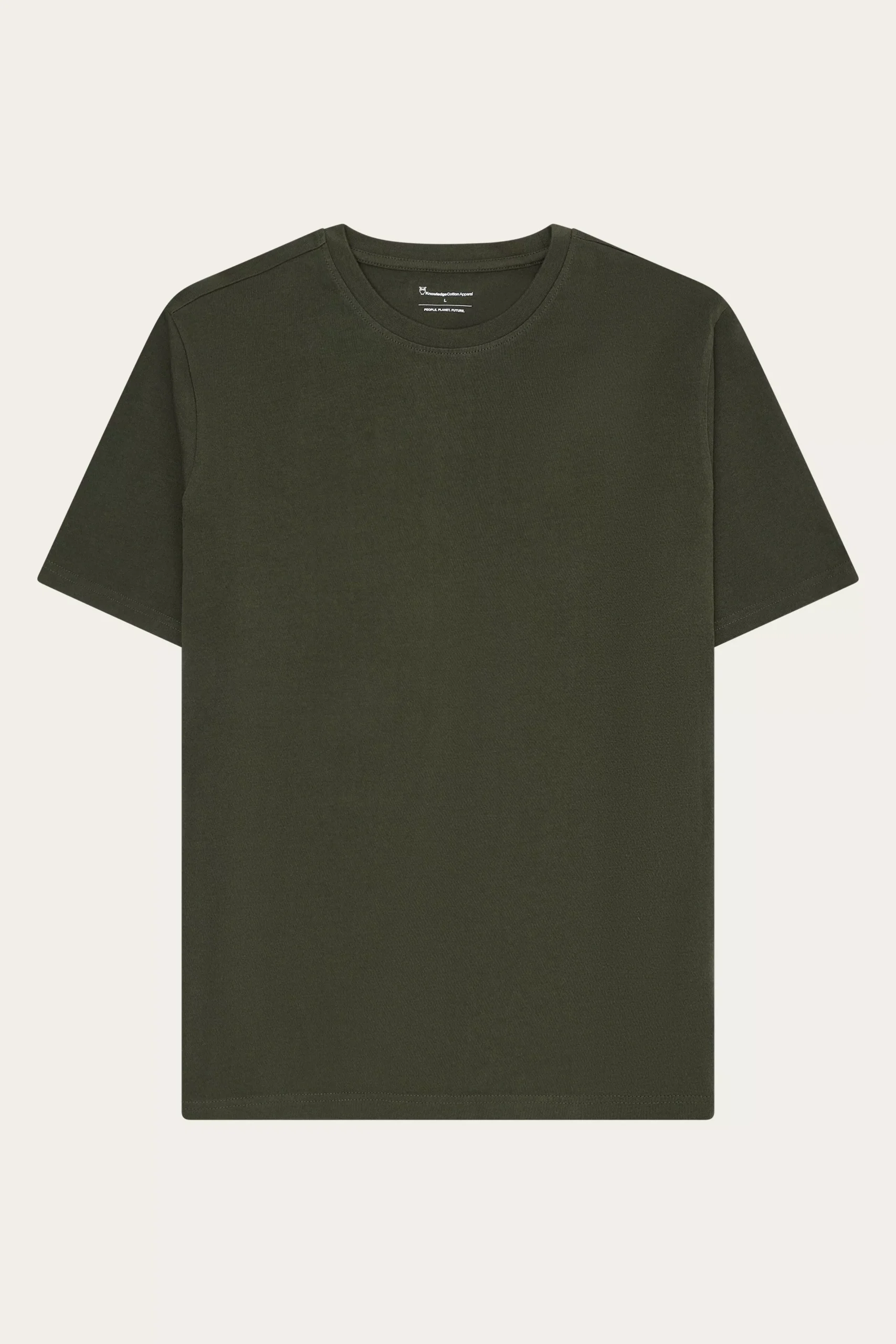 KnowledgeCotton Apparel T-Shirt Men Basic Forrest Night