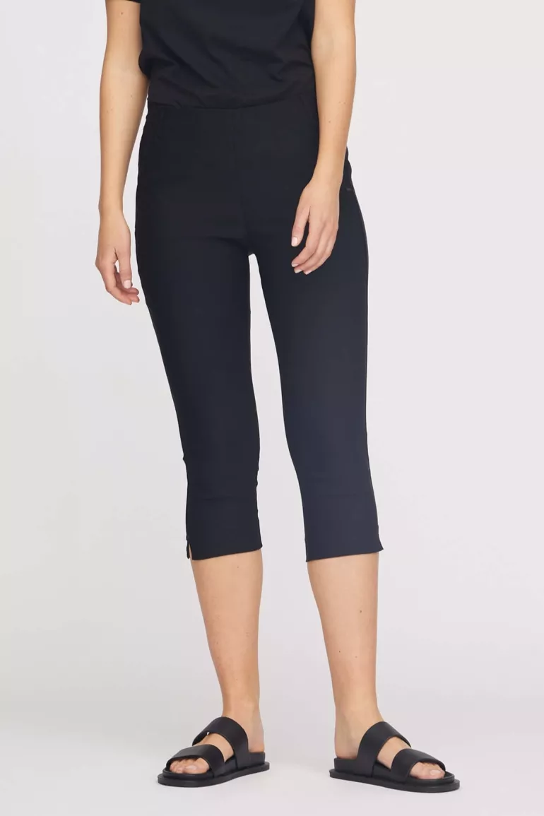 LAURIE Pants Elizabeth Slim Capri Ml Black
