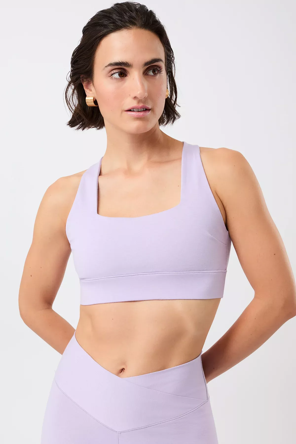 MANDALA Bra French Neck Violet