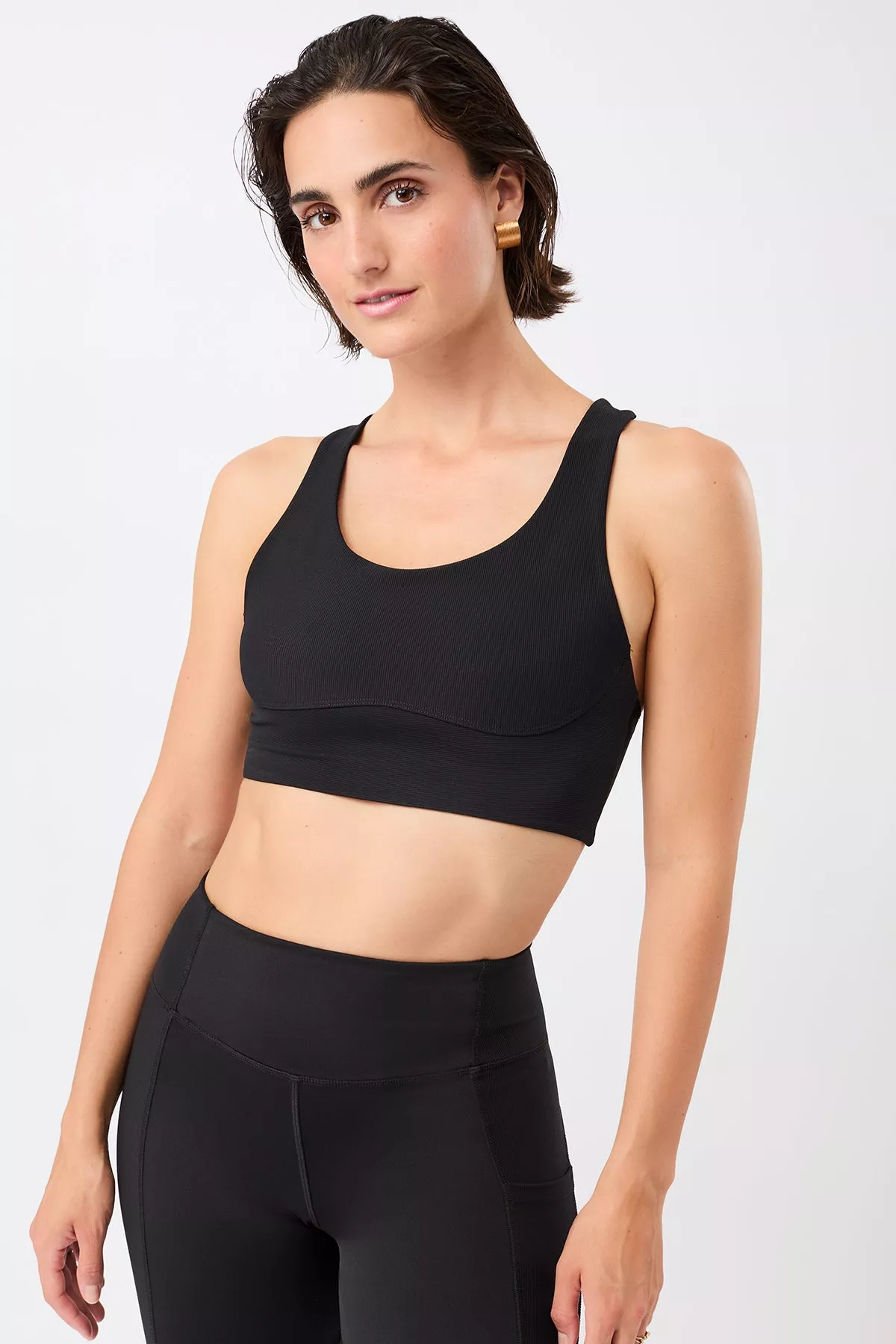 MANDALA Bra Racer Black