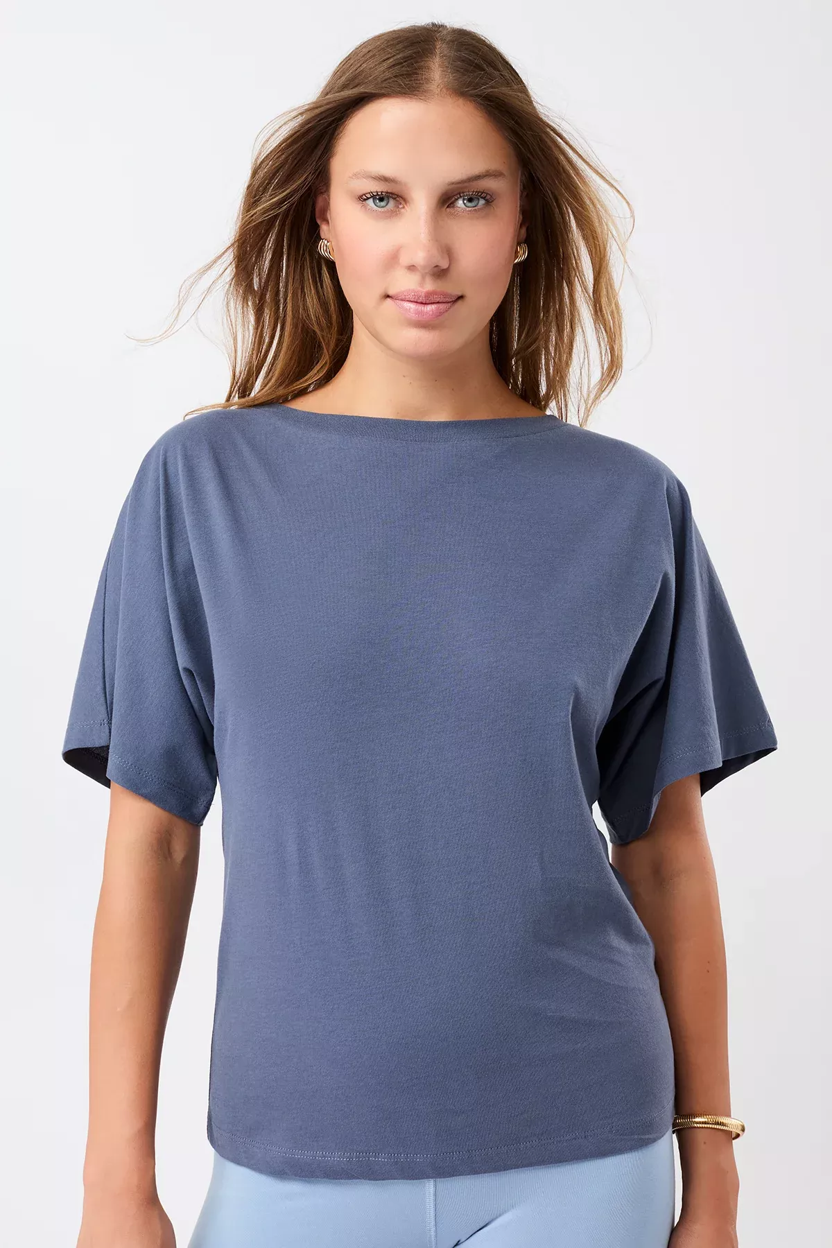 MANDALA T-Shirt Butterfly Eclipse Blue