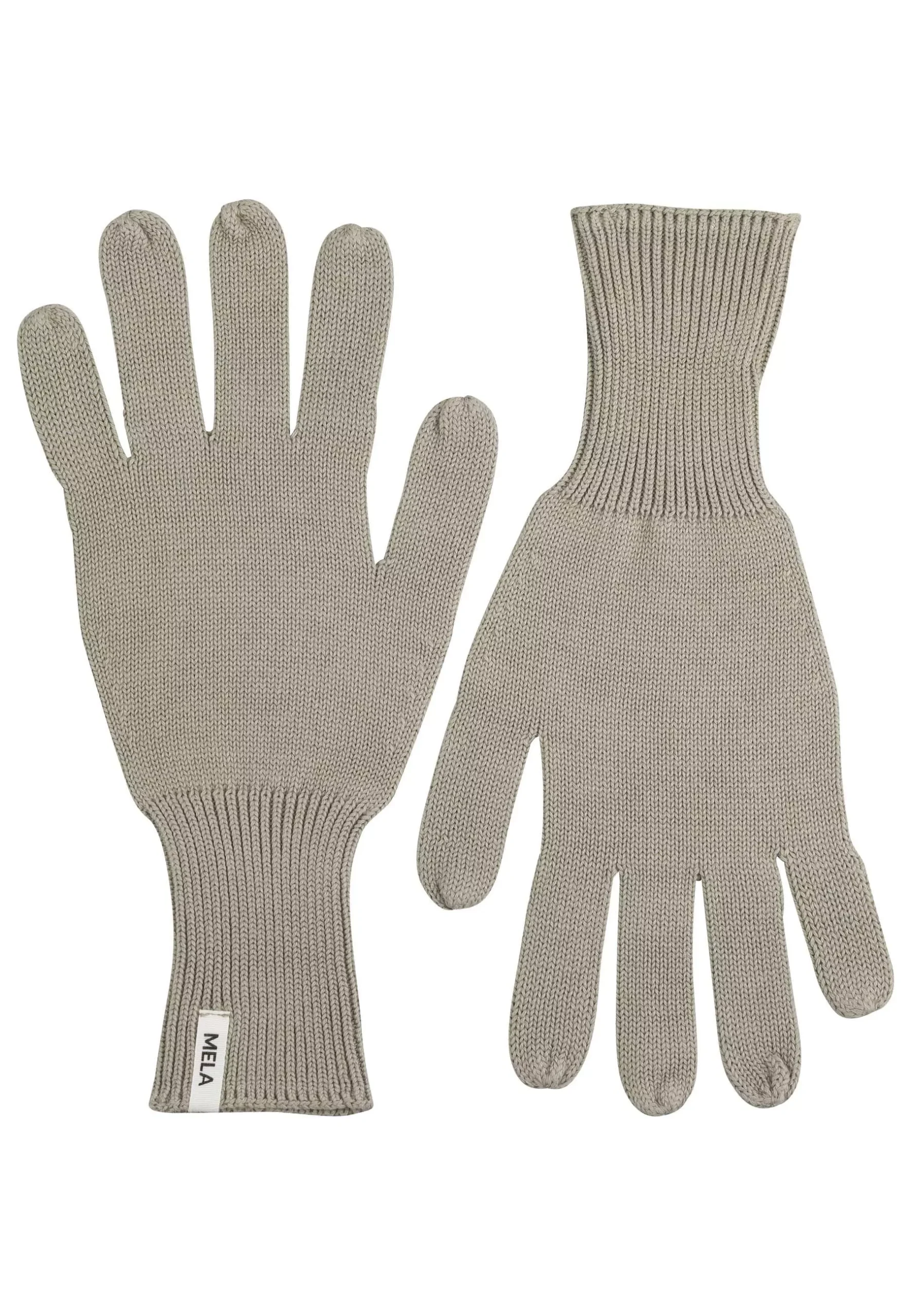 MELA Knitted Gloves Rishi Green Clay