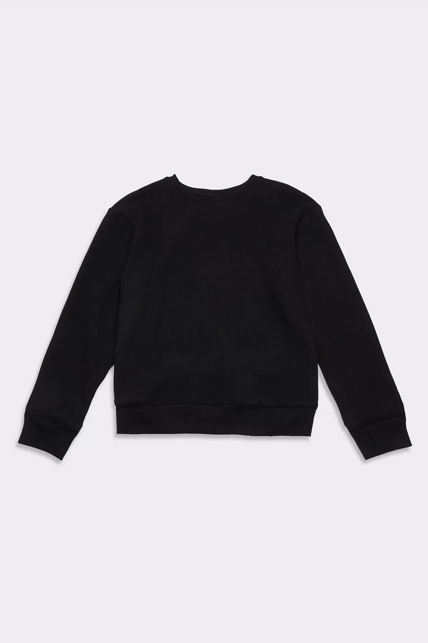 Men's Organic Heavyweight Crew Sweatshirt in Black
