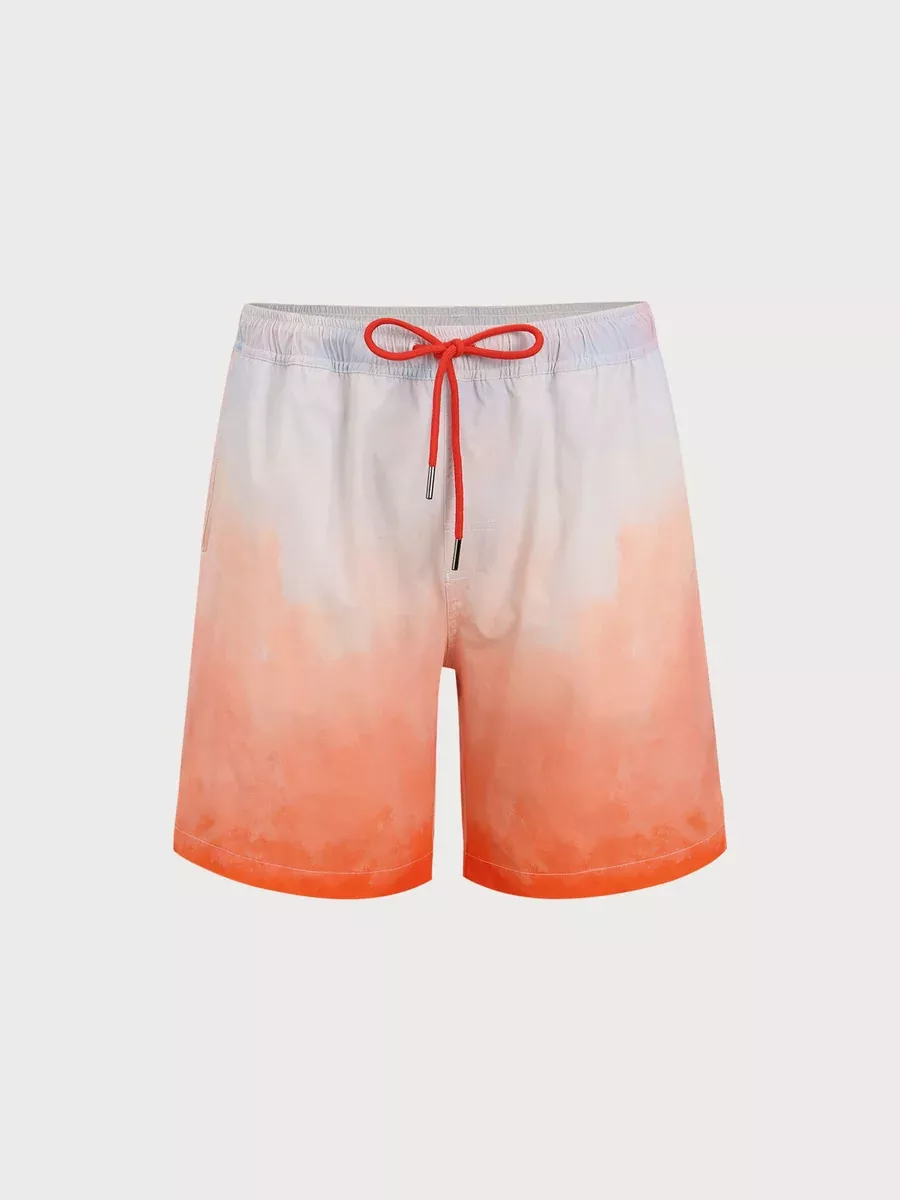 Multi-Color Gradient 7" Swim Trunks