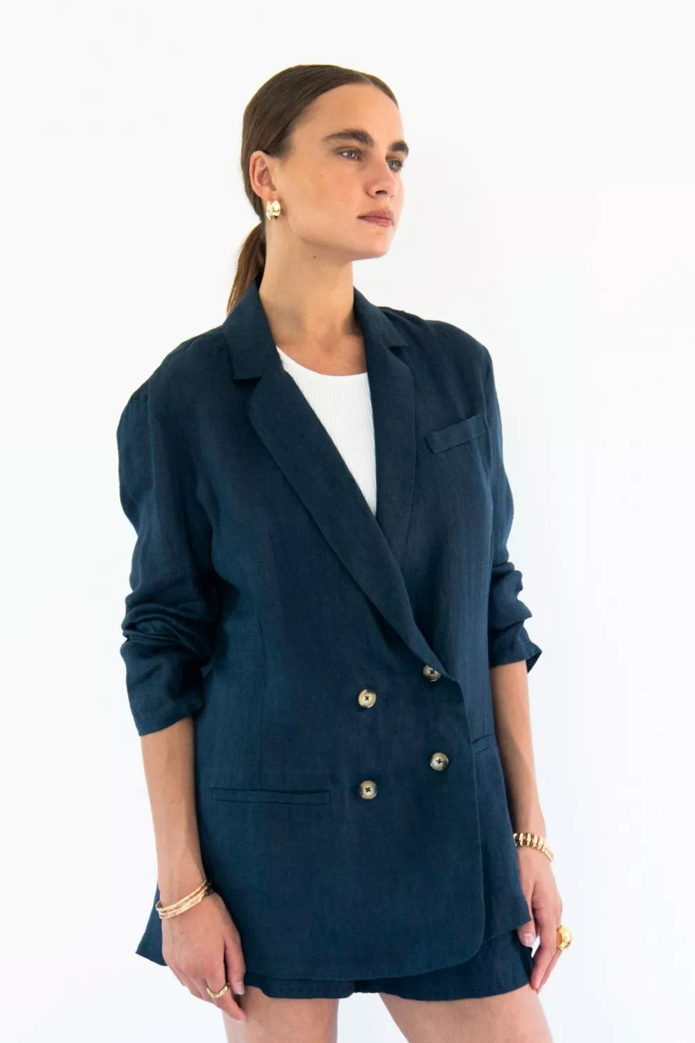 Neu Nomads Jacket Jane Double Breasted Midnight