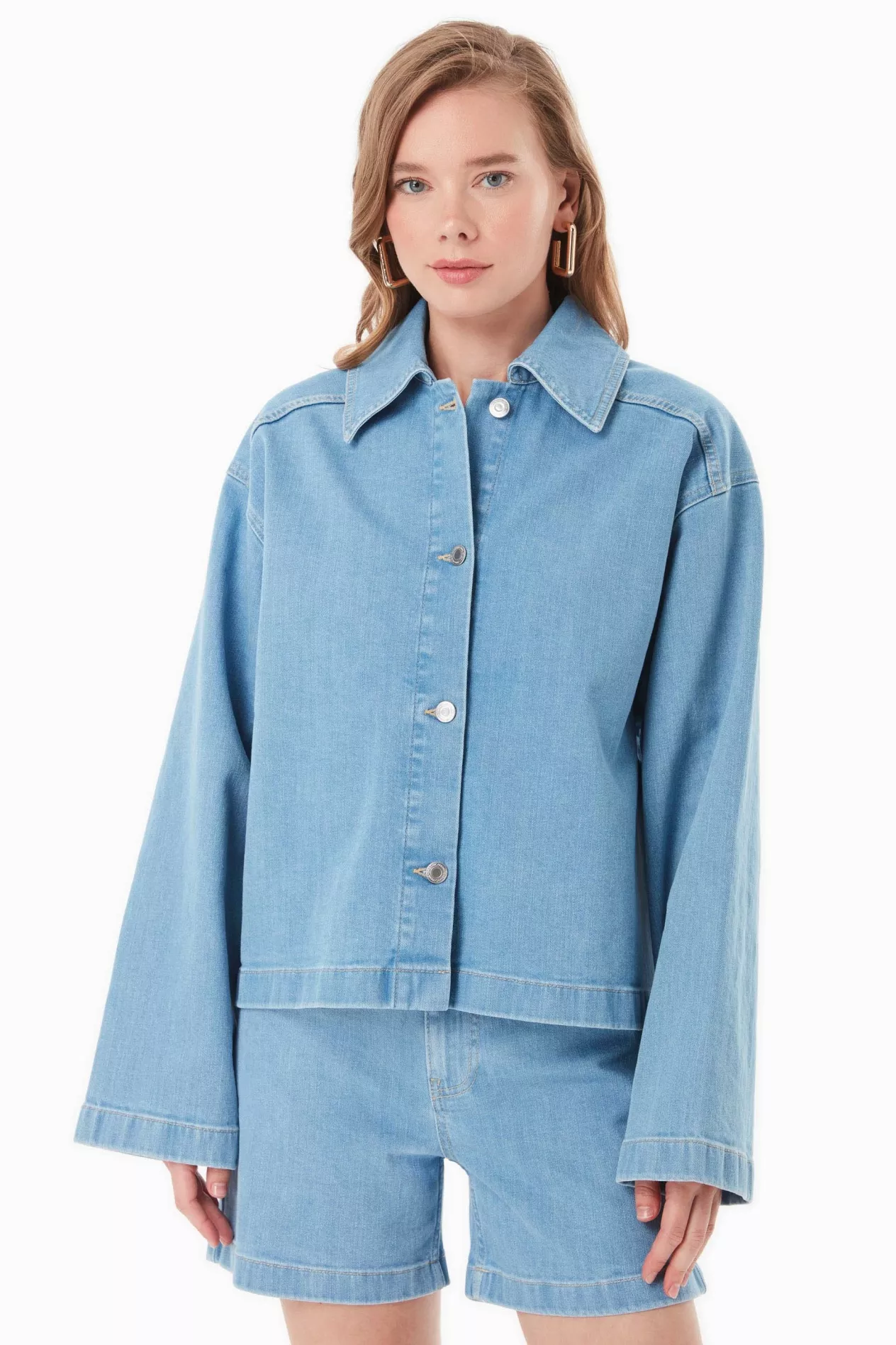 ORGANICATION Jacket Light Blue