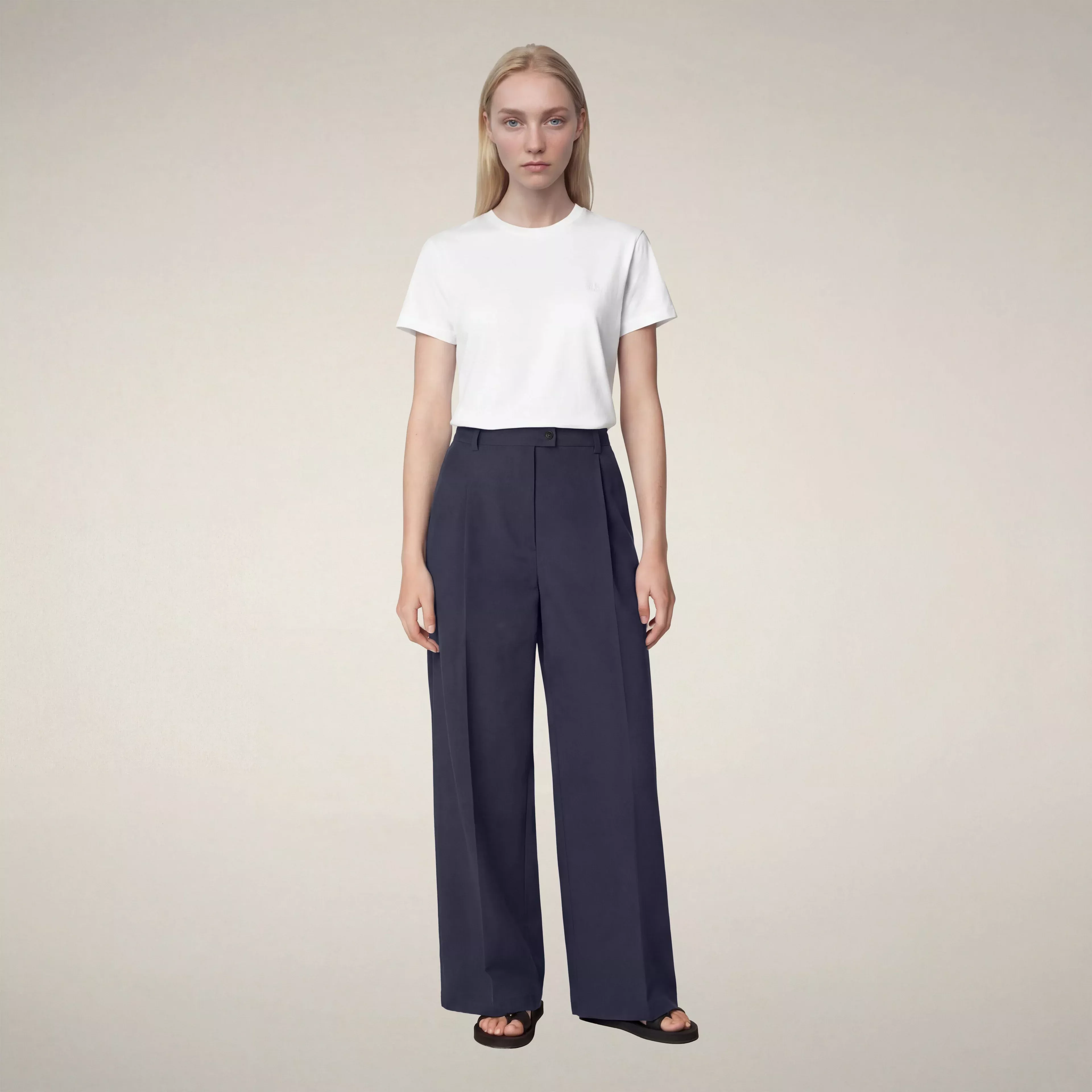 Pantaloni donna Eugenia blu navy - ASAP