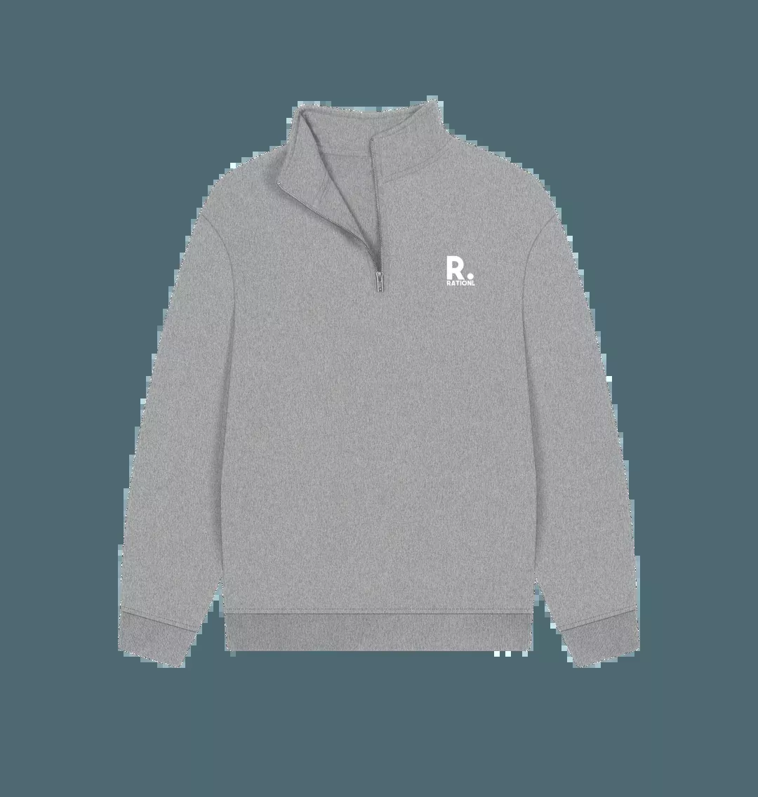R-Kind Half Zip Sweater - Grey