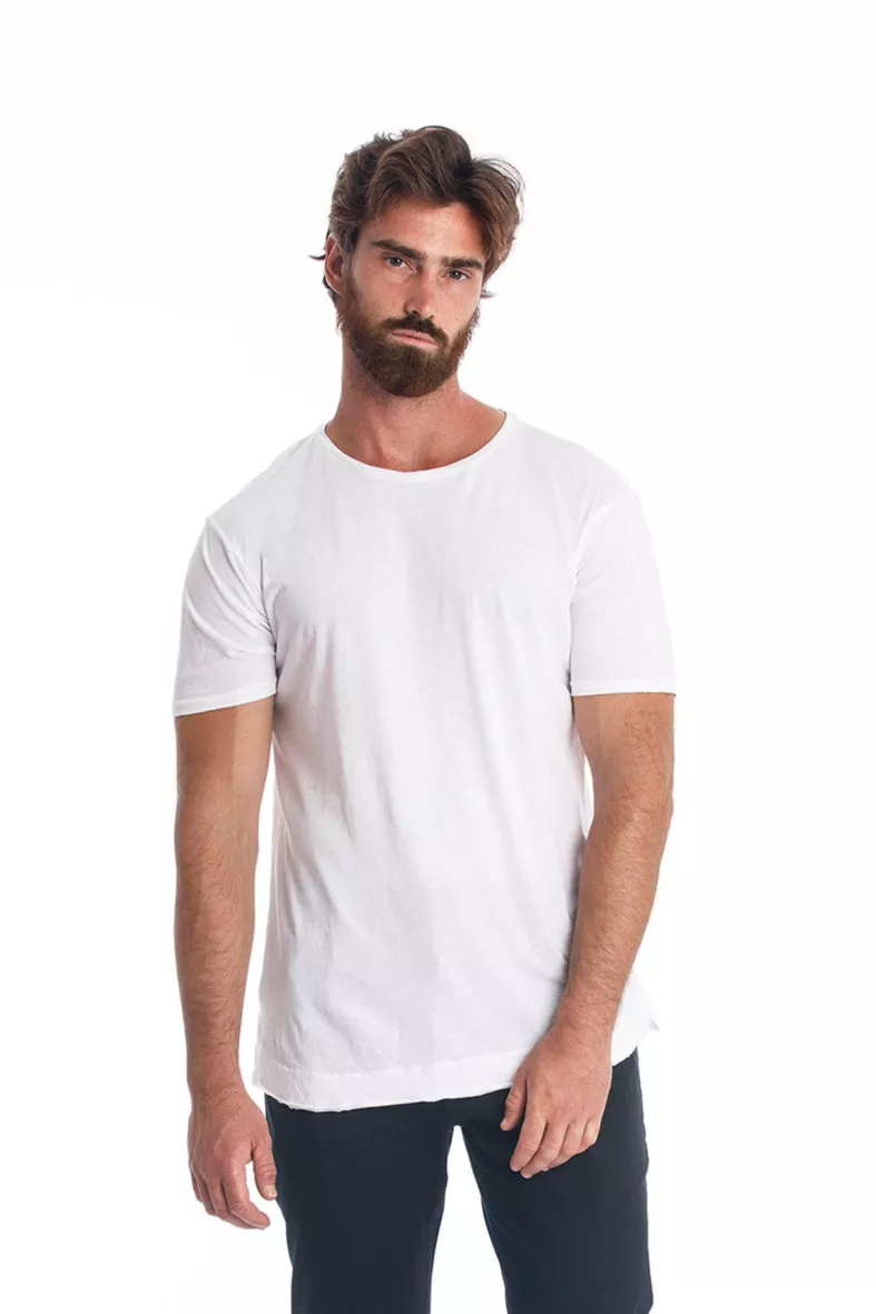 RAVENS VIEW IBIZA T-Shirt Rick Curved White
