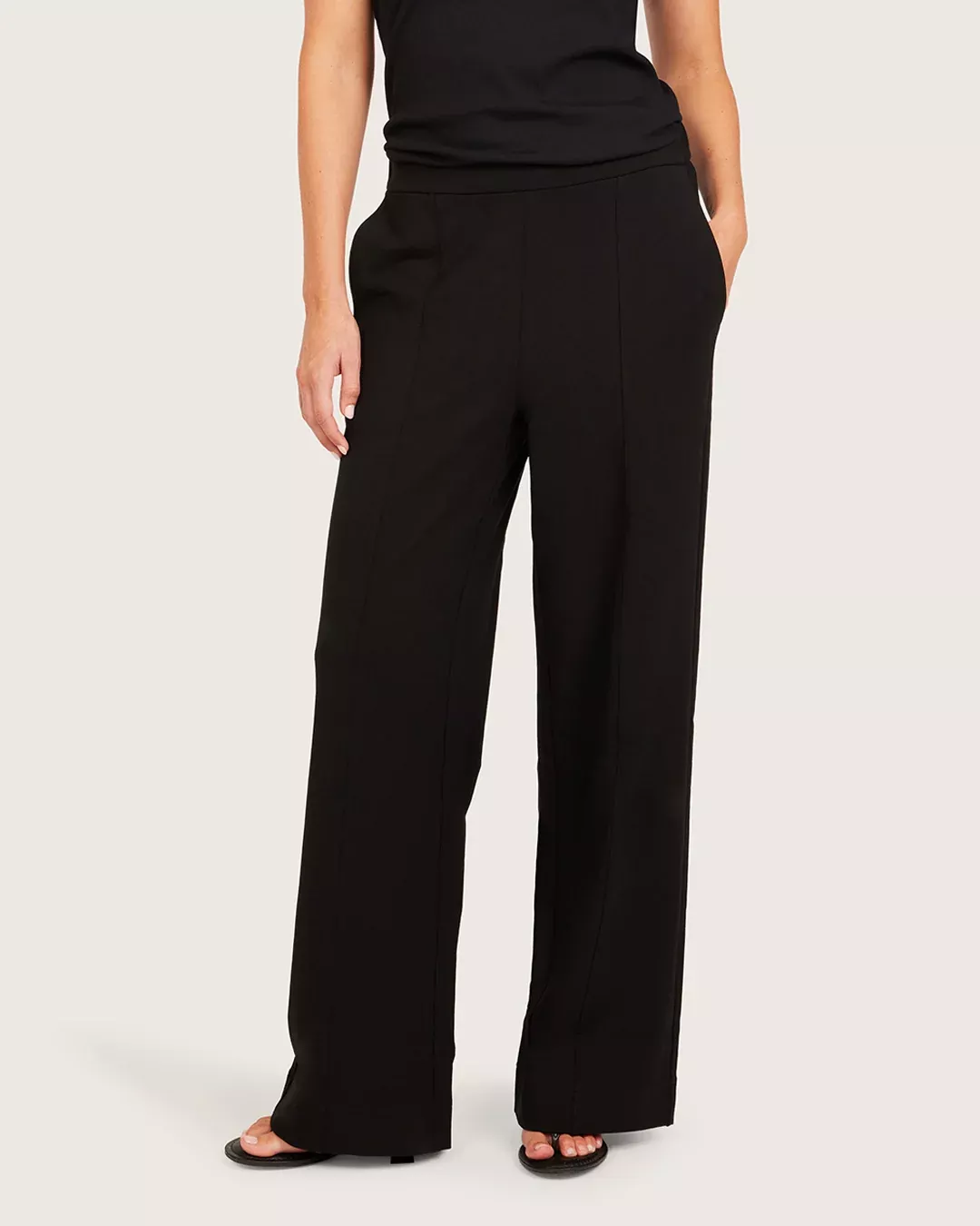 Relaxed Leg Pants - Regular - Black
