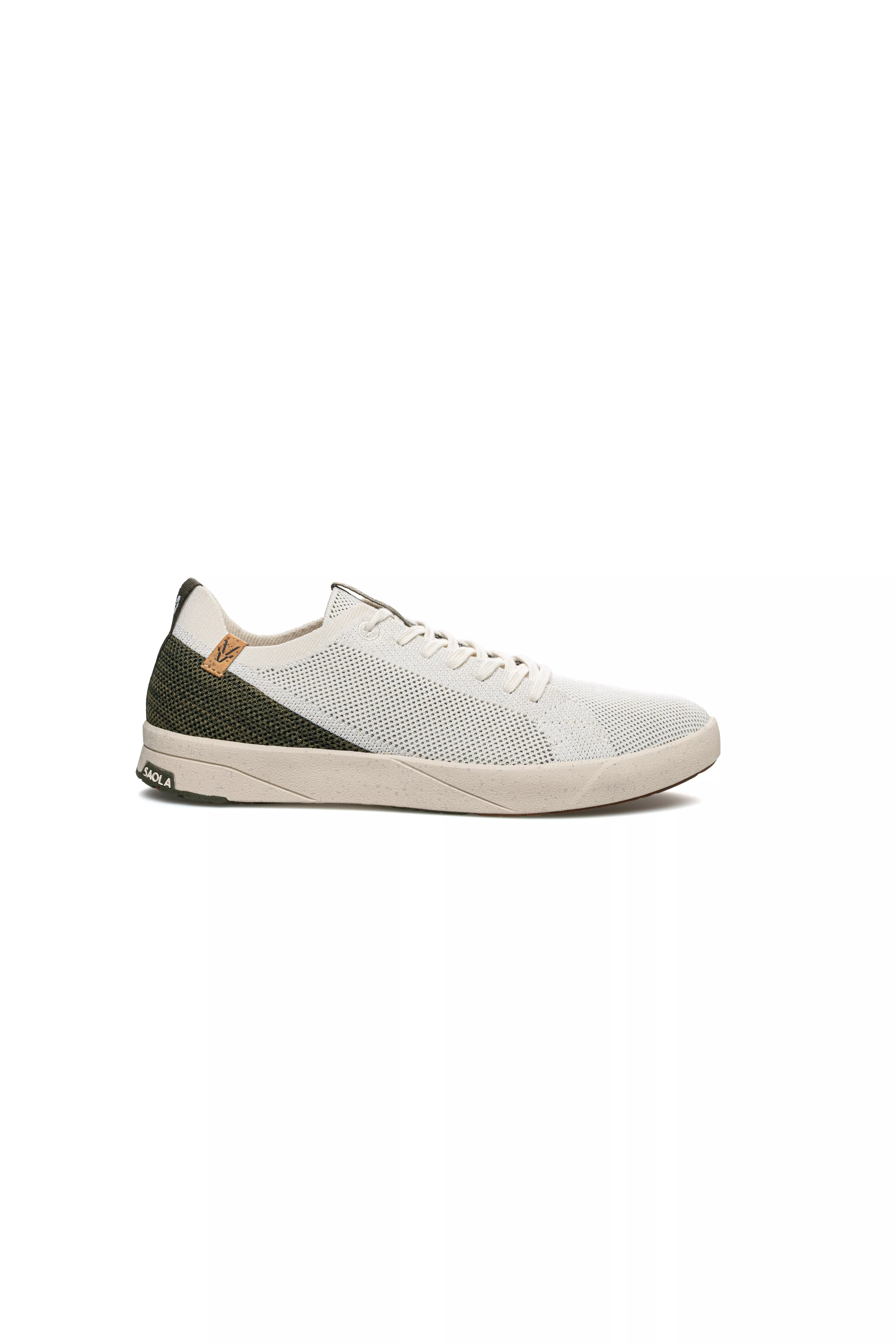 SAOLA Sneakers Men Cannon Knit 2.0 White/Olive