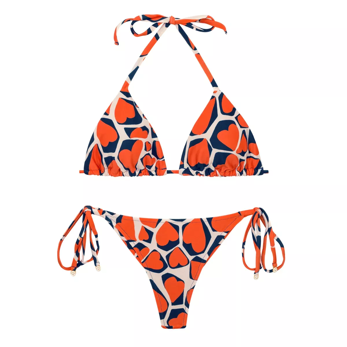 Set Amore-Red Tri-Inv Cheeky-Tie