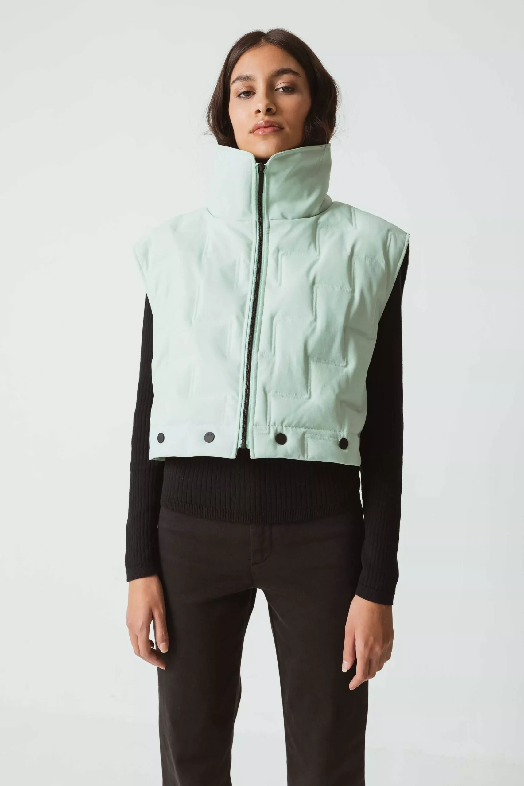 SKFK Jacket Dione Sleeveless Green