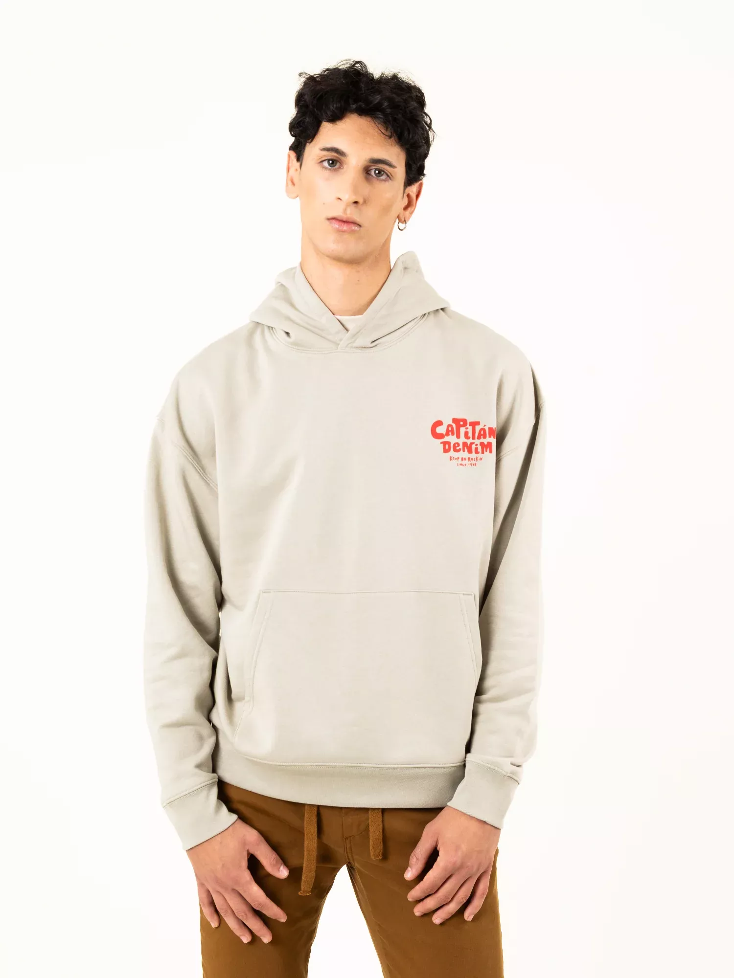 Sudadera Hoodie Stone Logo Capitan Denim
